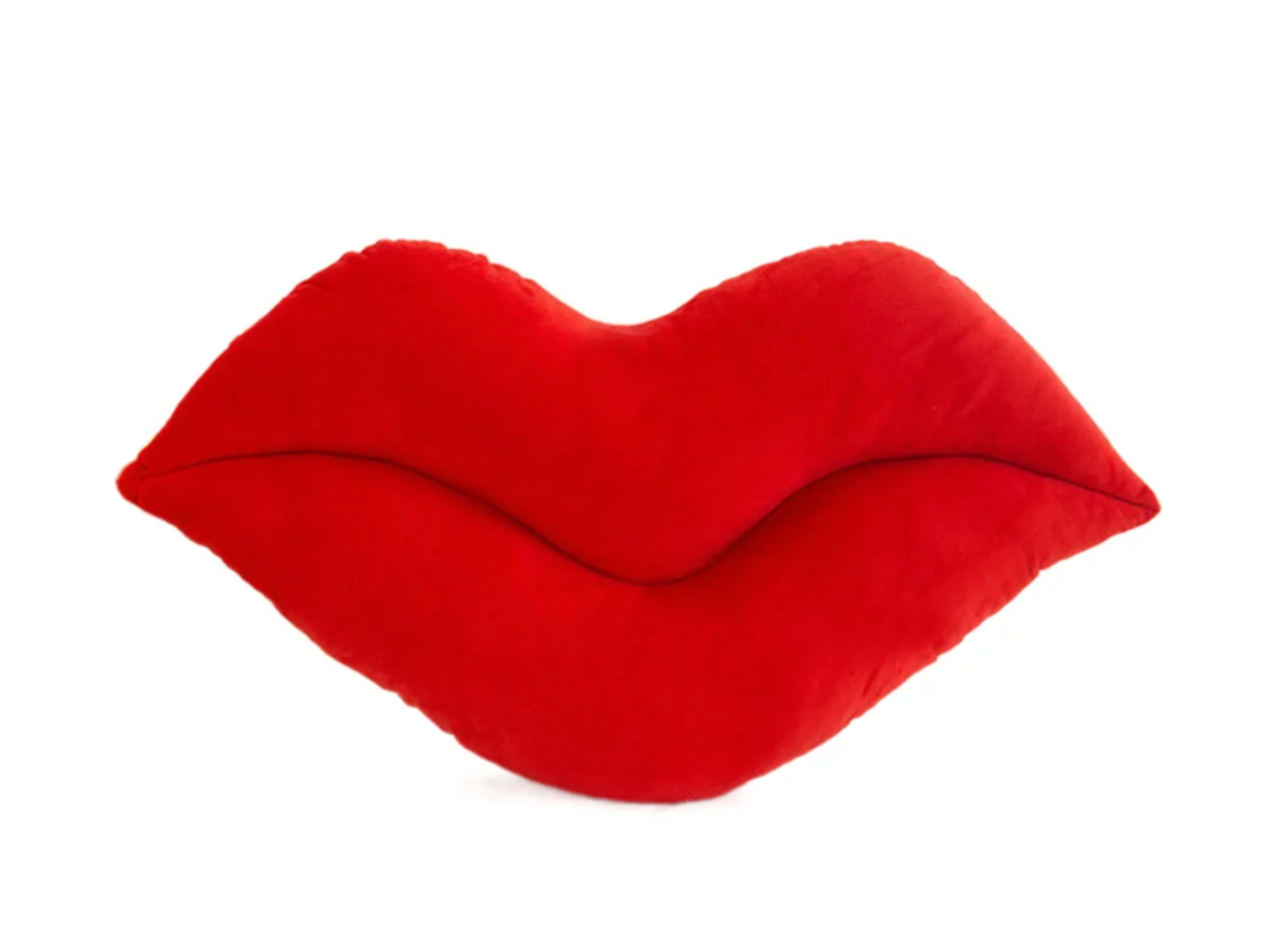 Lip Shape Pillow - Red