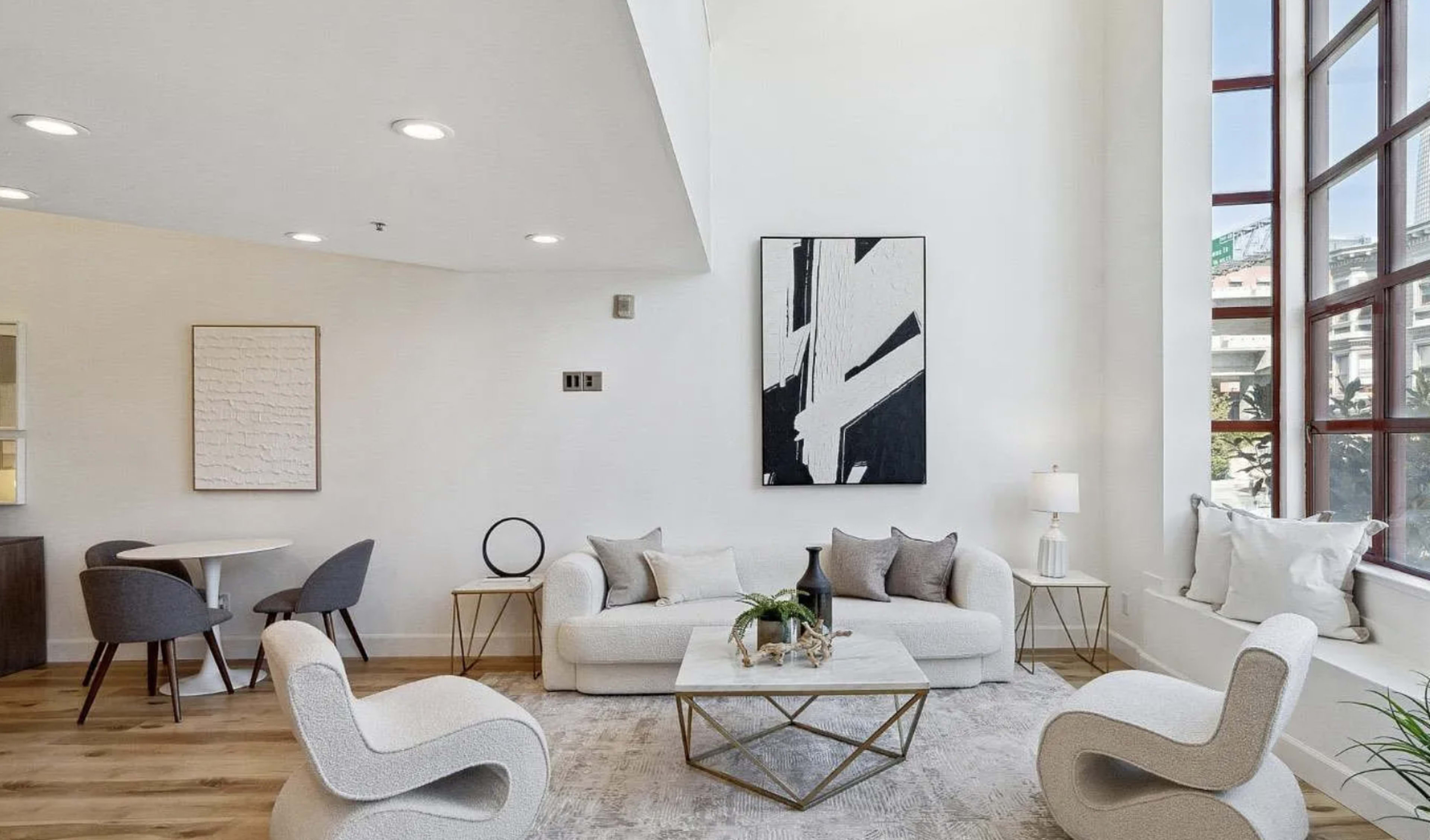 Downtown SOMA Japandi Style Loft for Family Dinners and Conference Room Use Image in China Basin, San Francisco, CA