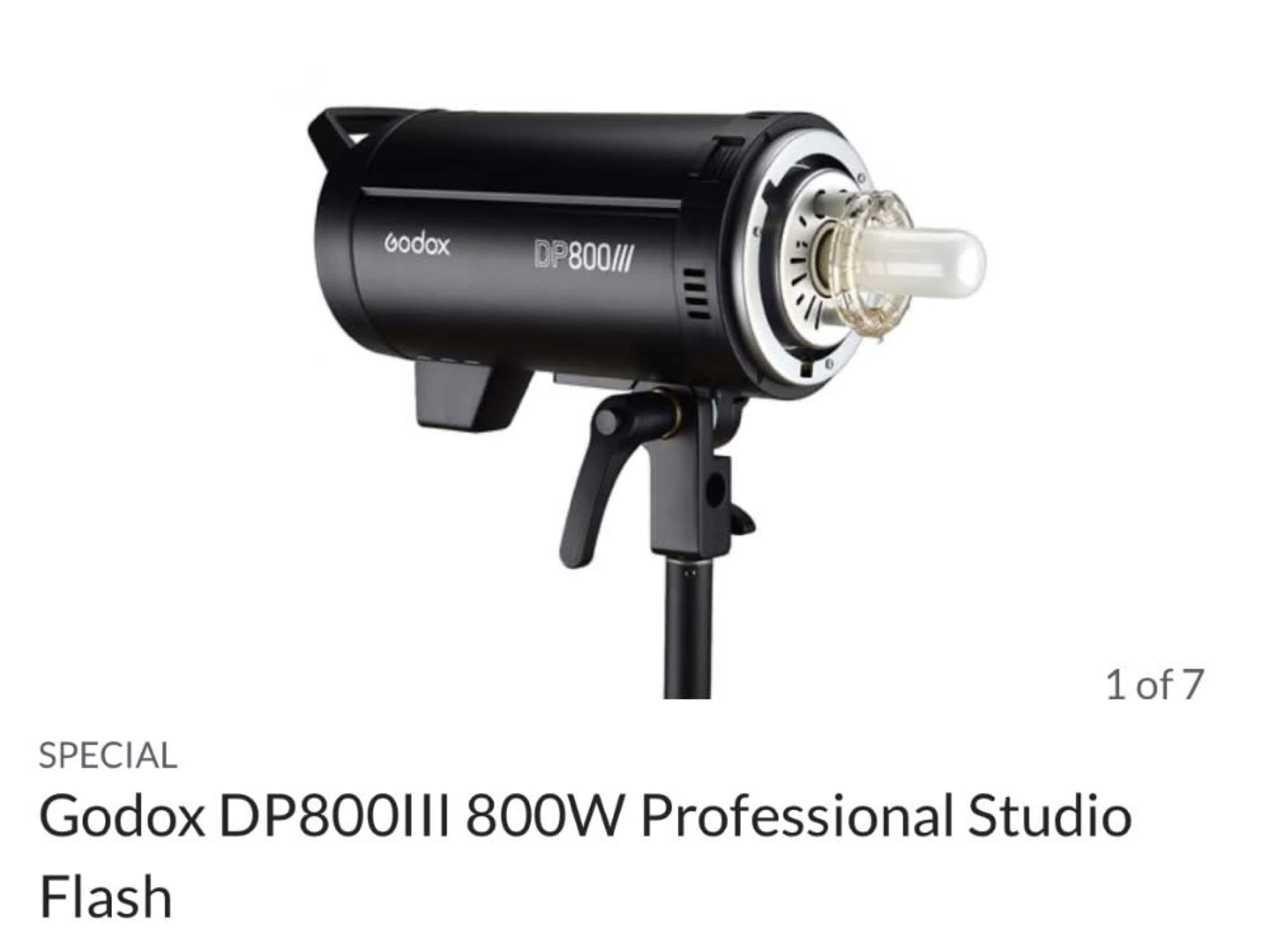 Godox flash + Soft Box