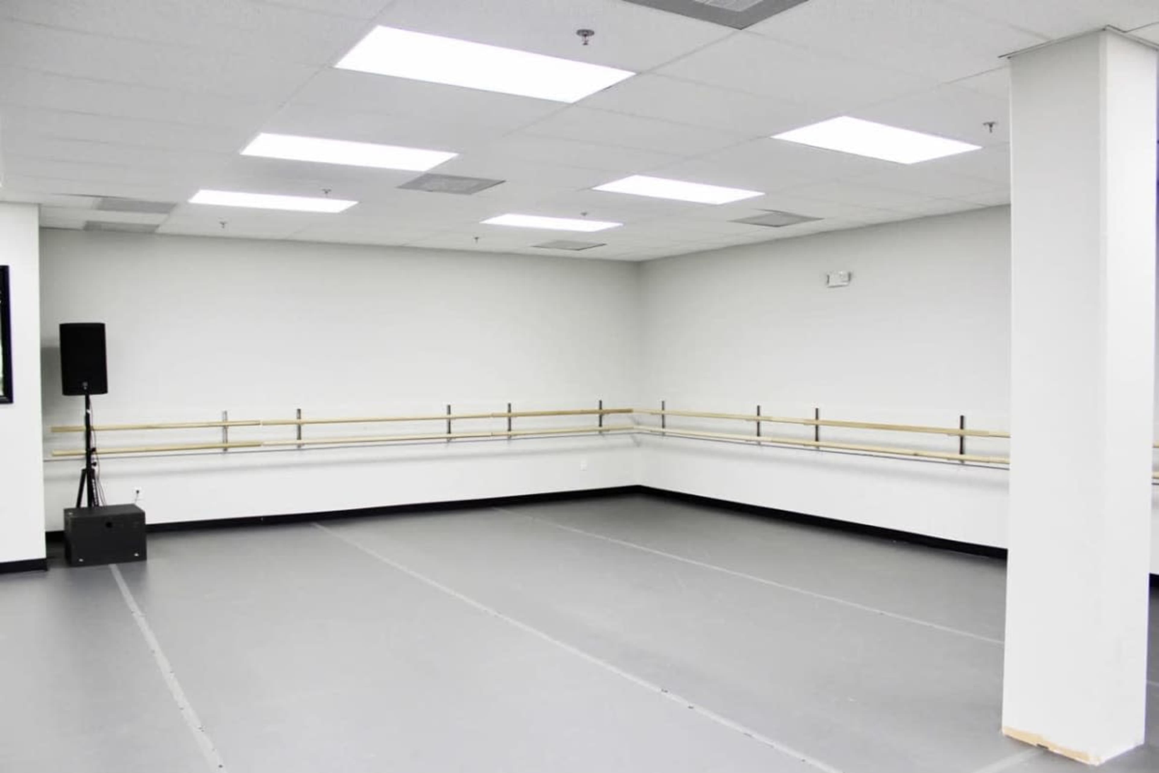 Open Concept Studio Space with Bar Floor to ceiling curtains Image in Kendall, Miami, FL