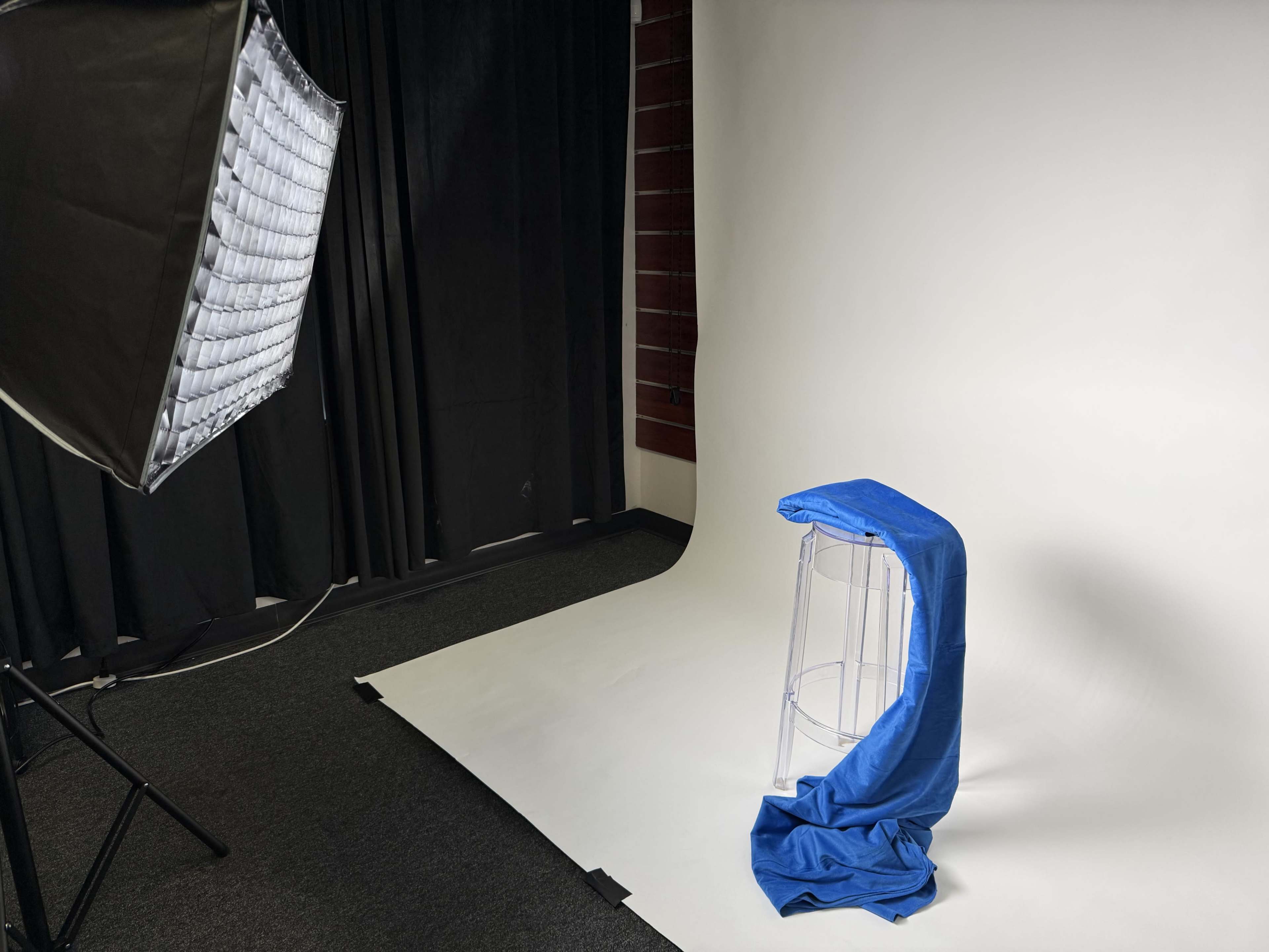 Affordable Self-Serve Photo & Content Studio in Dania Beach | Black & White Seamless Image in Dania Beach, Ste 1, FL