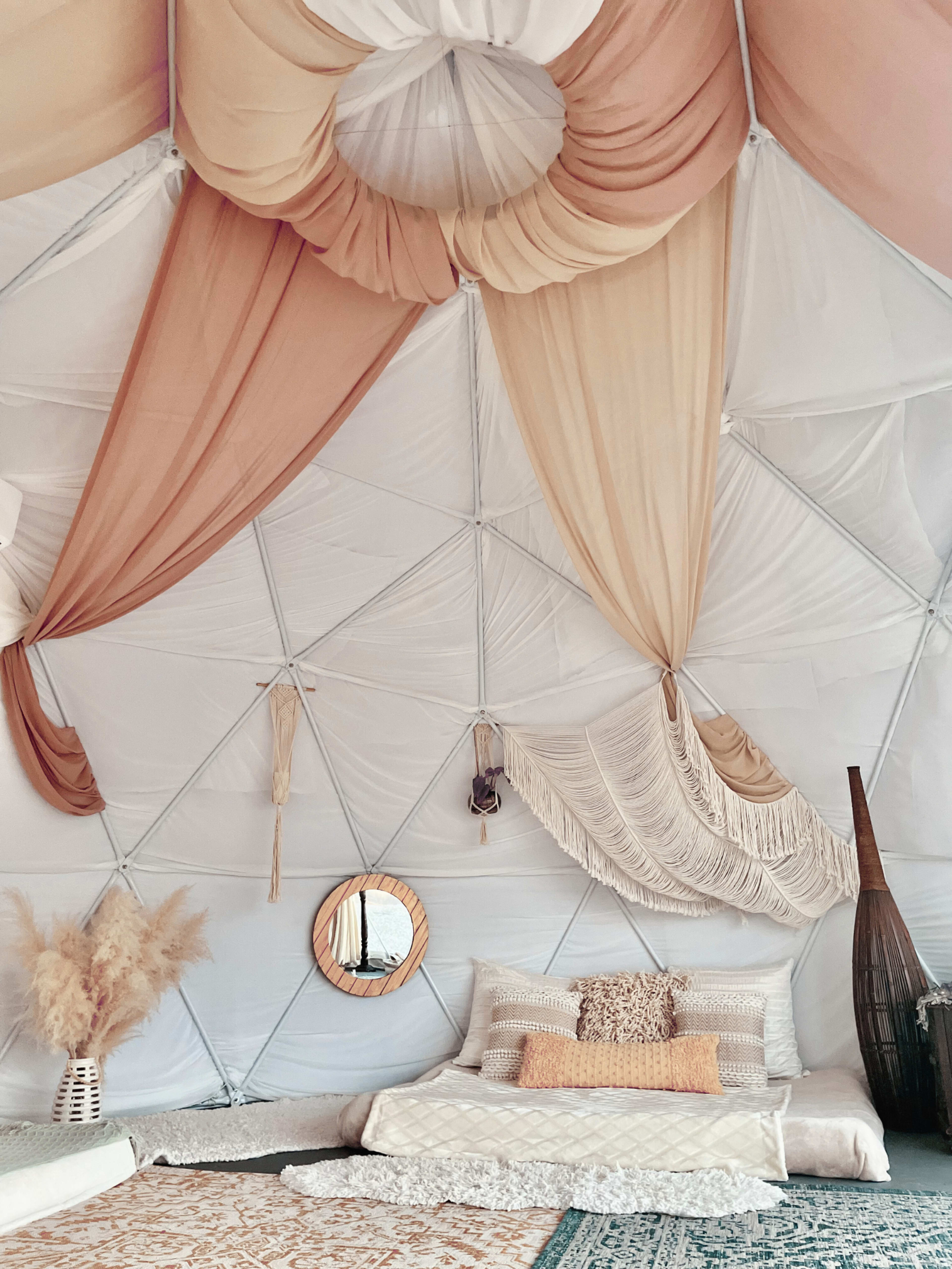 A Bohemian Geodesic Dome Retreat with Mountain Views Near Joshua Trees Image in Homestead Valley, Landers, CA