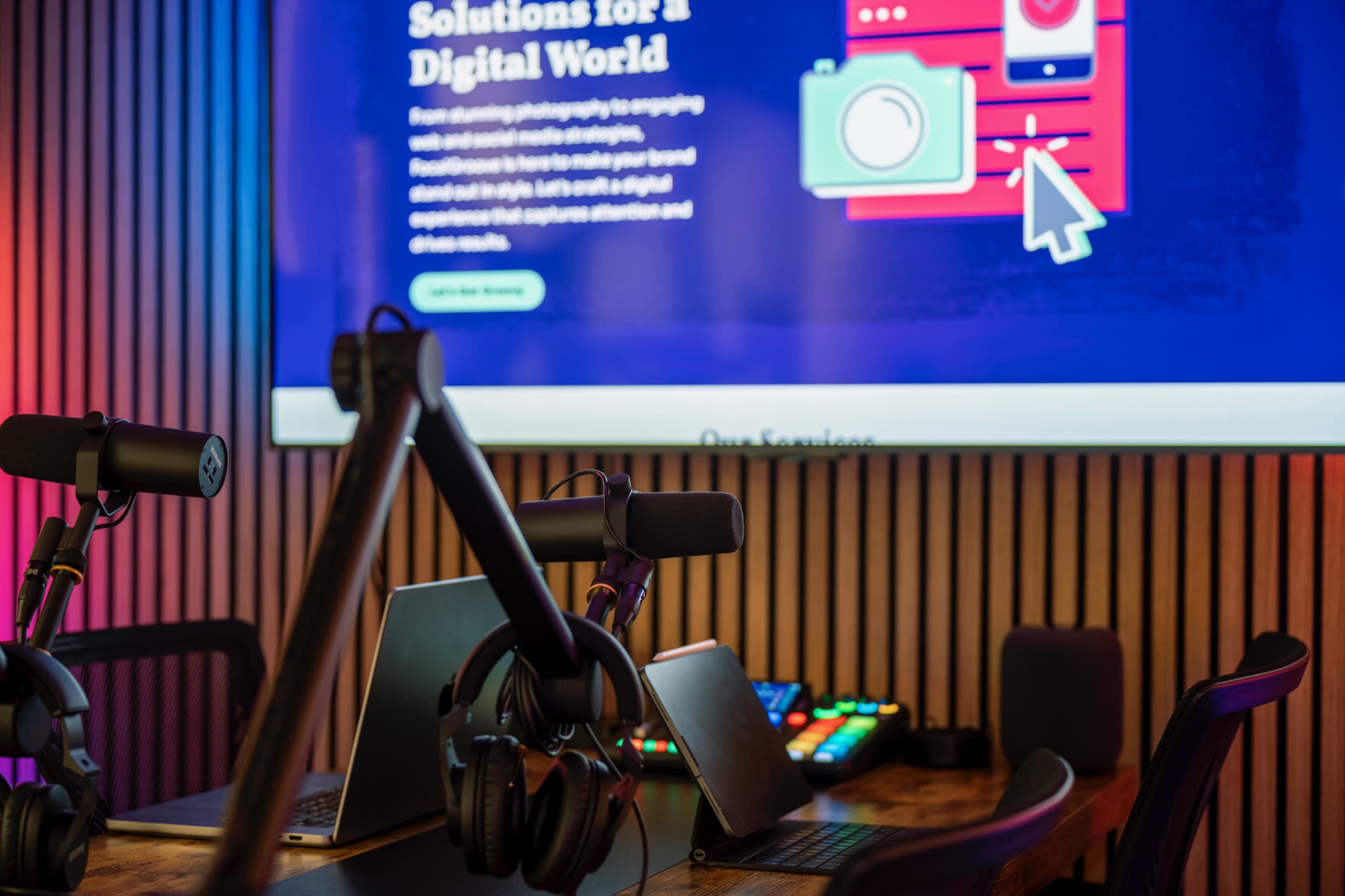 Professional Podcast & Video Studio with Engineer Support Image in Concord, Concord, NC