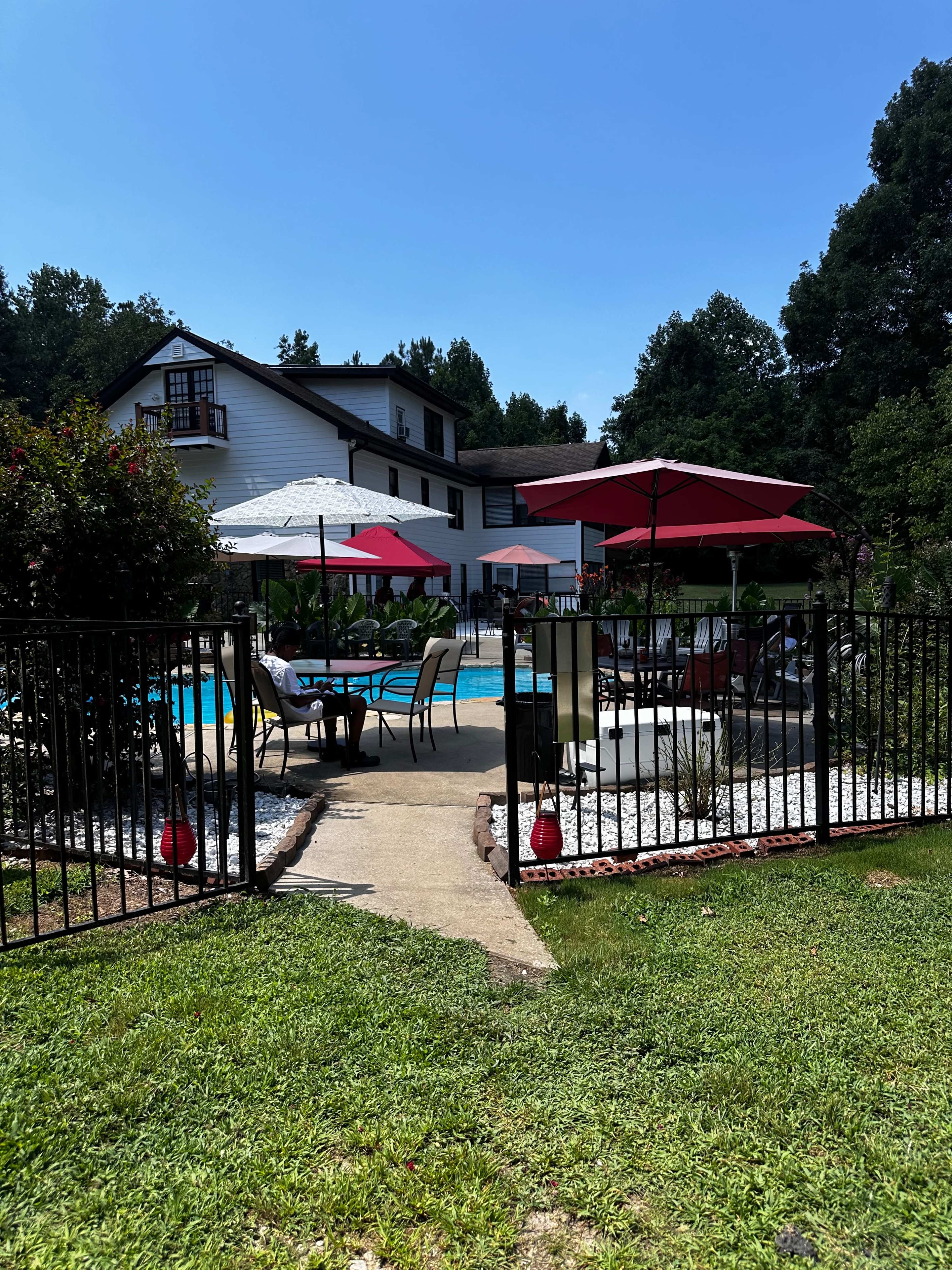 Beautiful Private Resort like Oasis with Pool & Outside Pavillion on over 5 acres Image in Cliftondale, Atlanta, GA