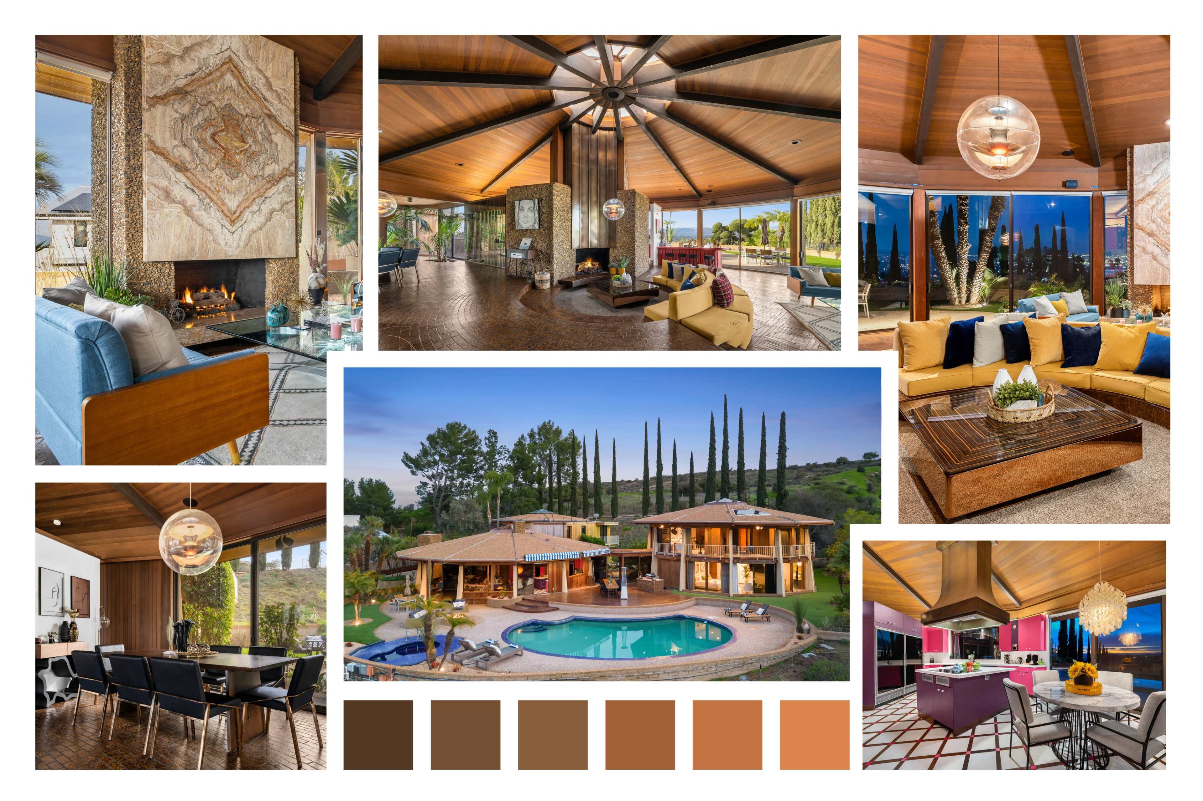 RETRO FUTURIST RESORT HOME/ BOLD DOME DESIGN Image in Encino, Los Angeles, CA