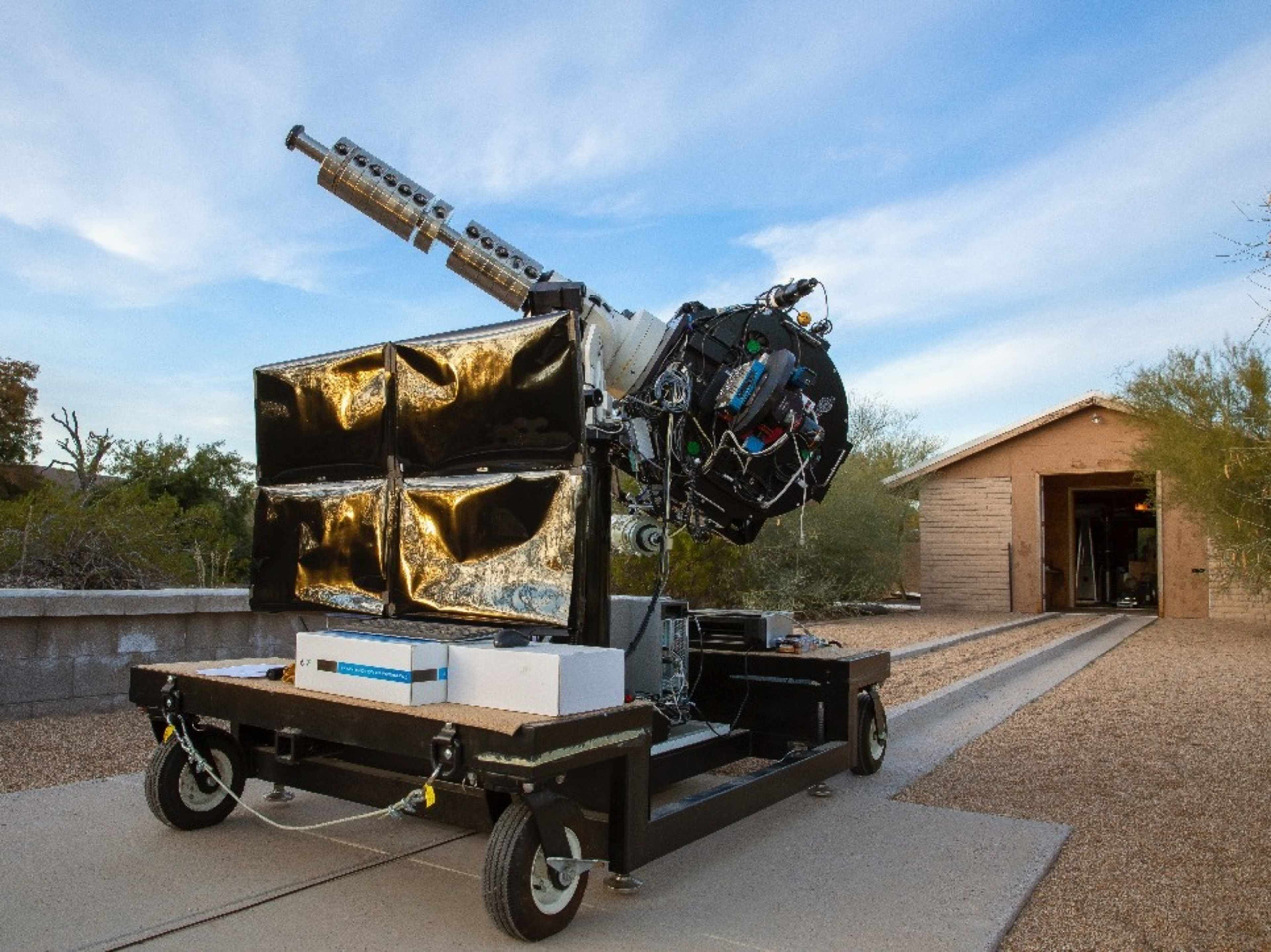 Telescope as a Filming Prop and Set Piece