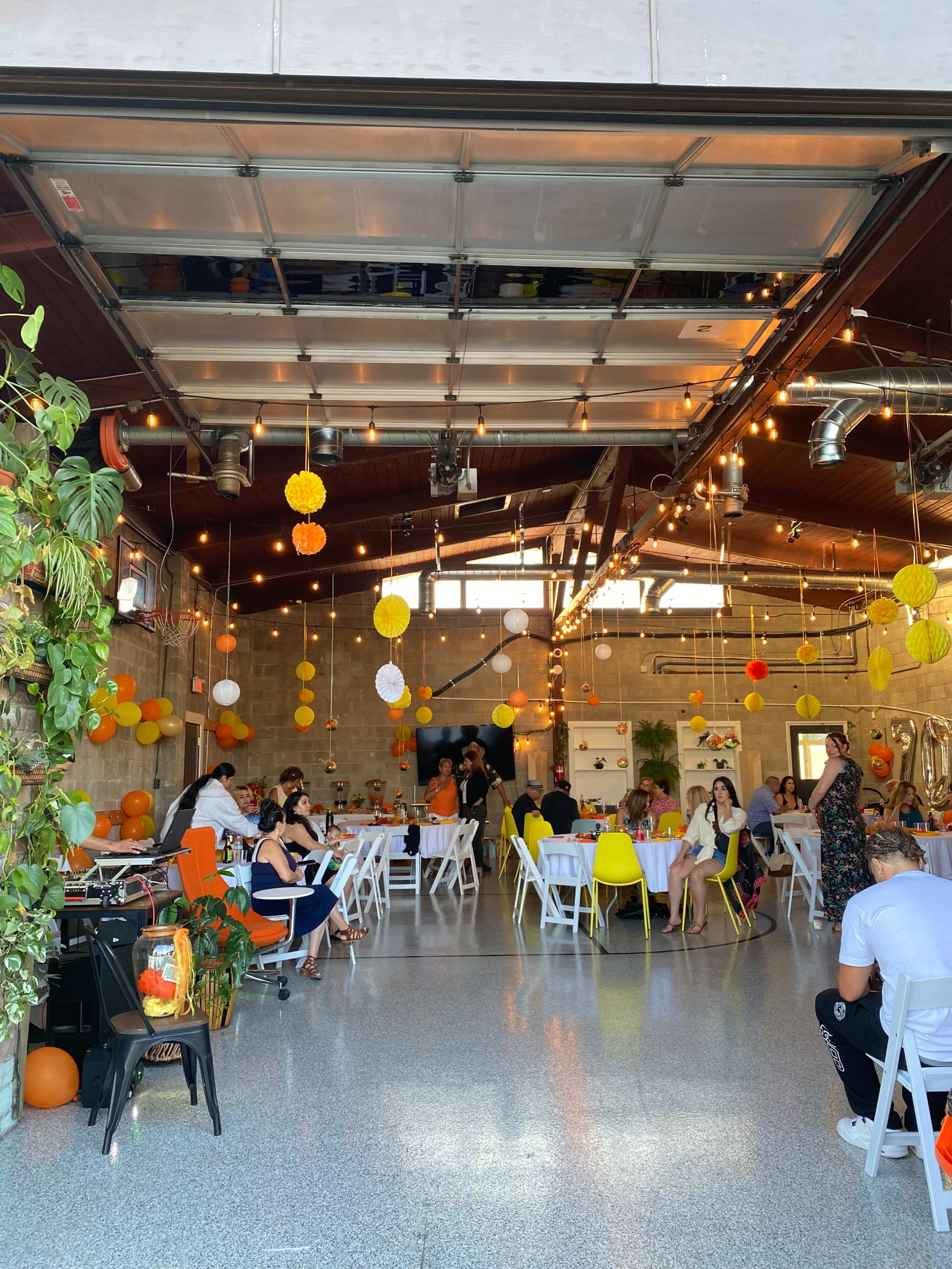 Host your next gathering in a historic firehouse with a stylish, open layout. Image in Mulford Gardens, San Leandro, CA