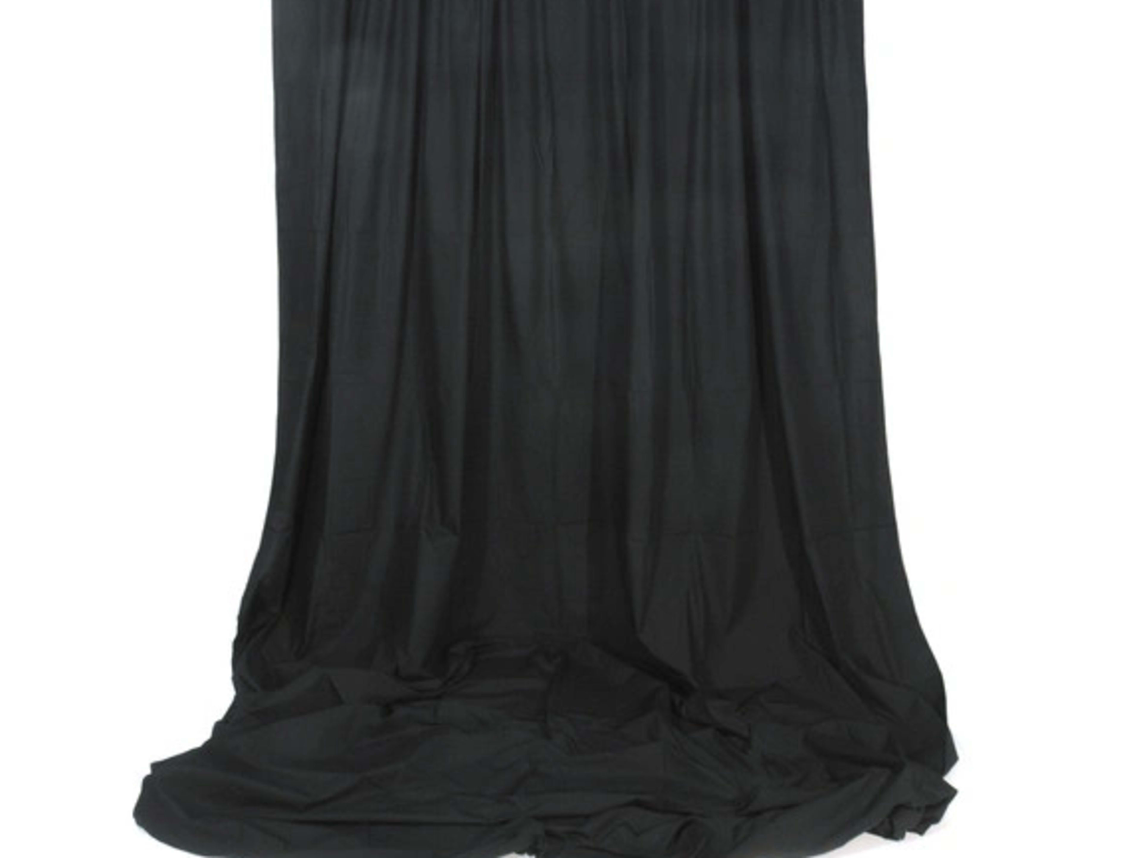 Black muslin backdrop