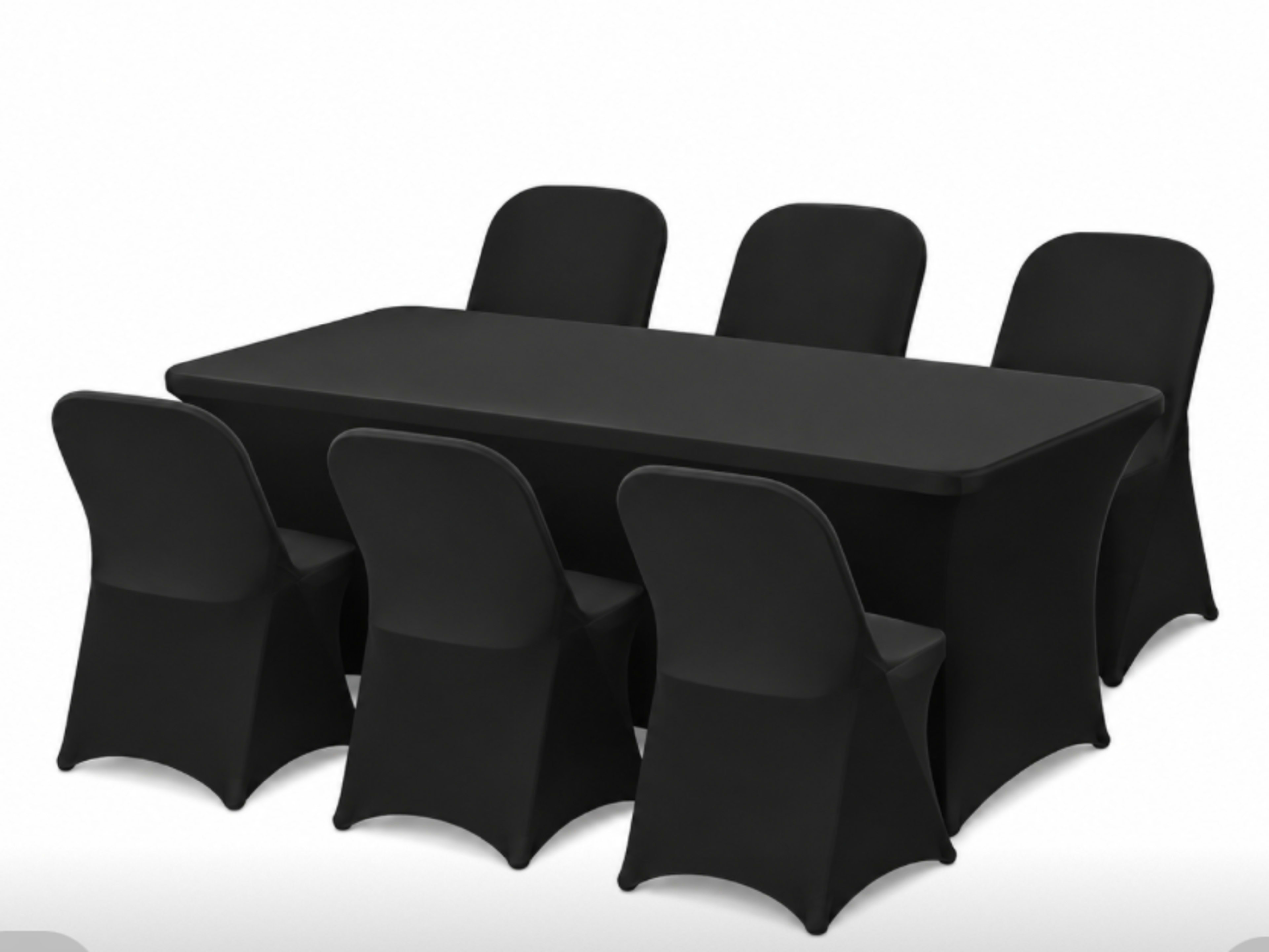 Table & Chair Package with Black Linens