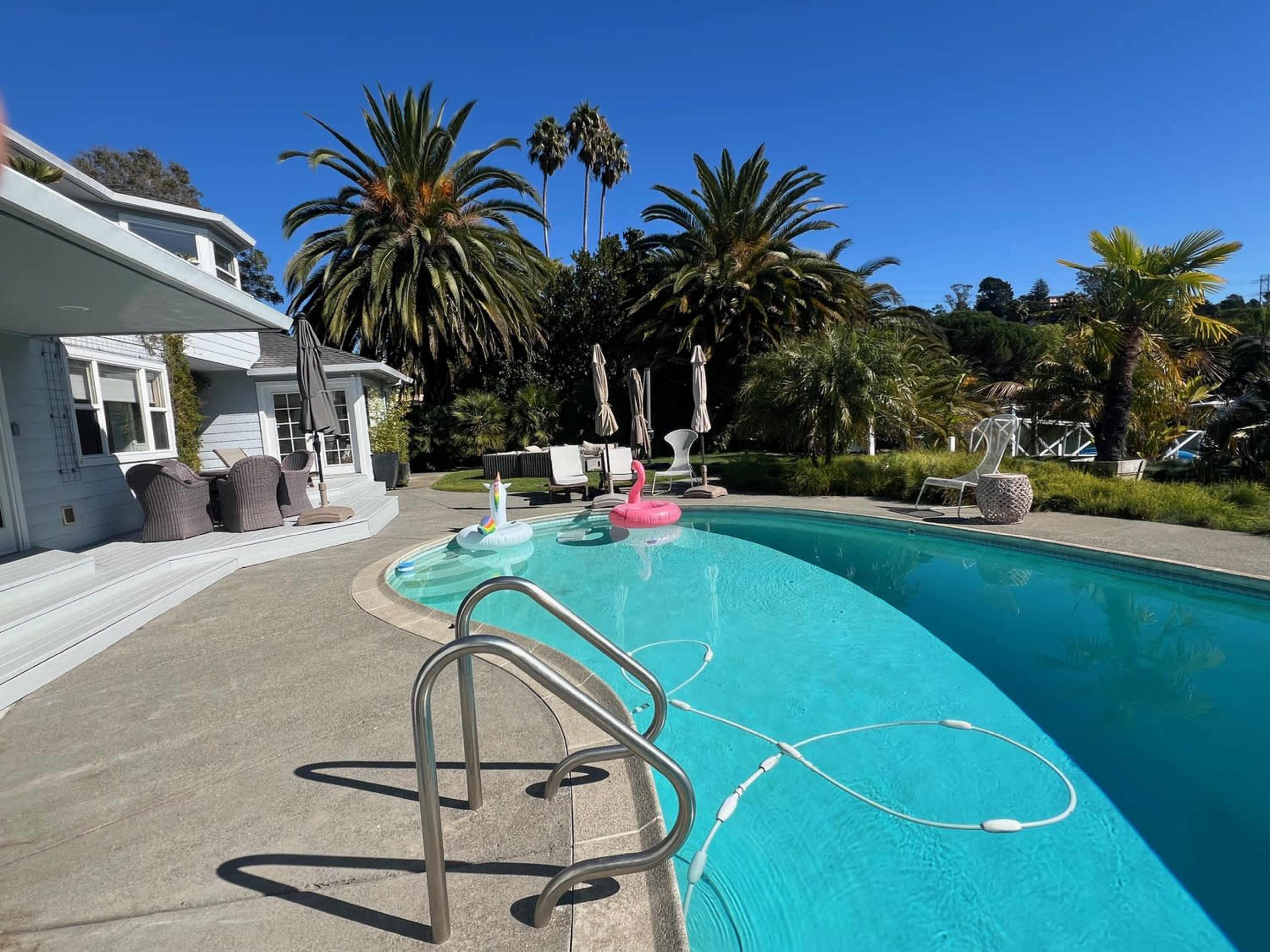 Sunny Waterfront Retreat with Pool and Private Boat Dock Image in San Rafael, San Rafael, CA