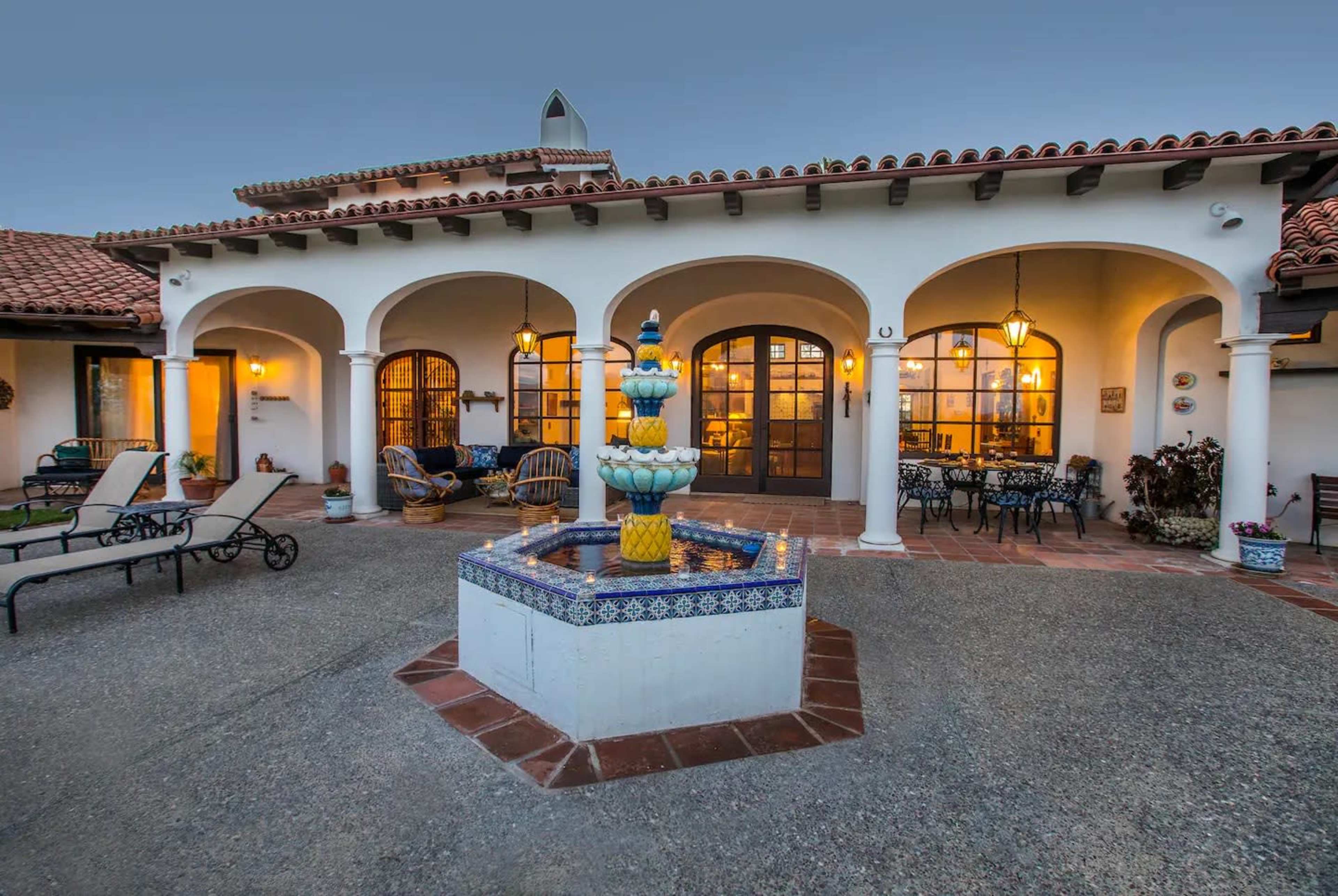 Spanish Style House & Vineyard Image in Santa Ynez, Santa Ynez, CA