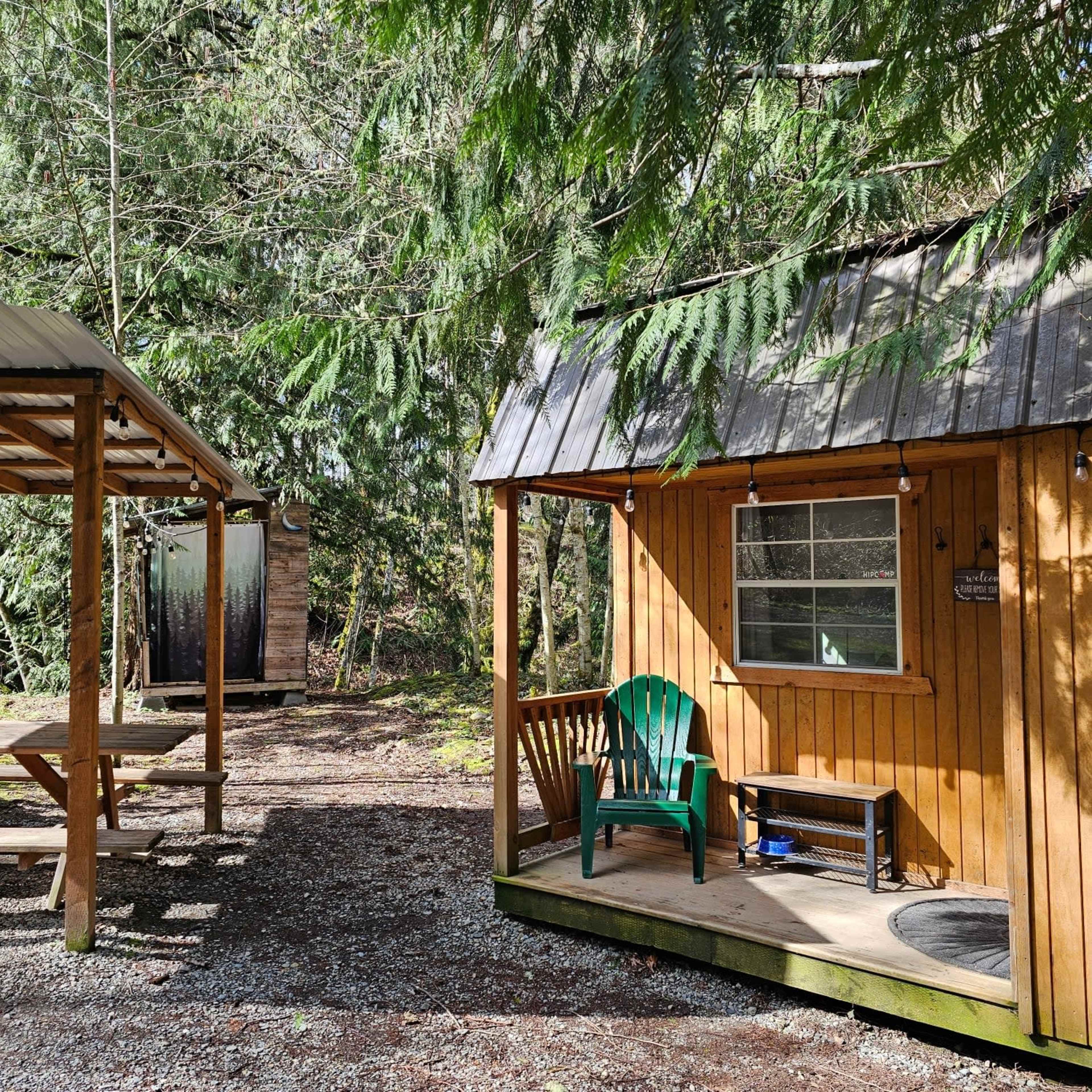 Charming & Rustic Off Grid Tiny Cabin Image in Hobart, Maple Valley, WA