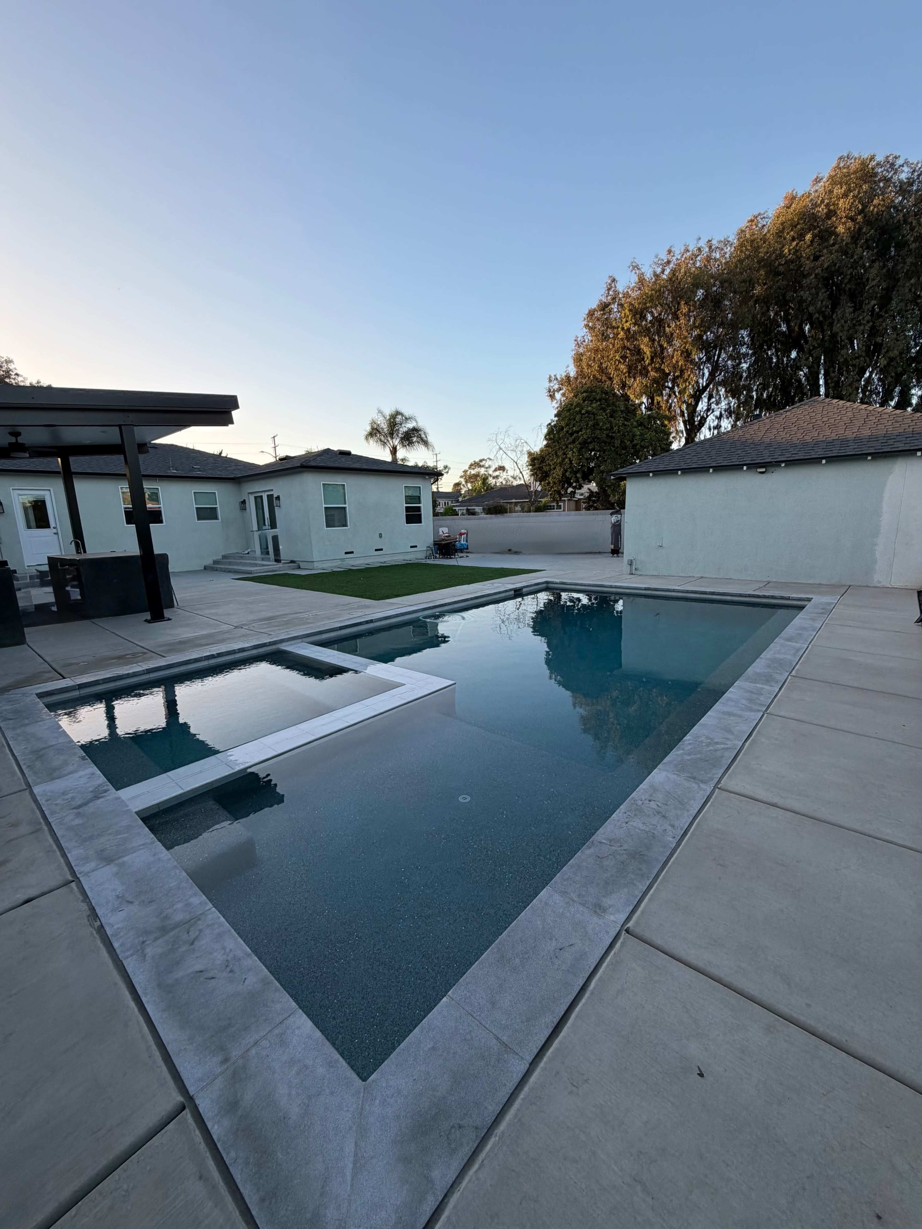 Chic Backyard Pool Paradise Image in Bixby Knolls, Long Beach, CA