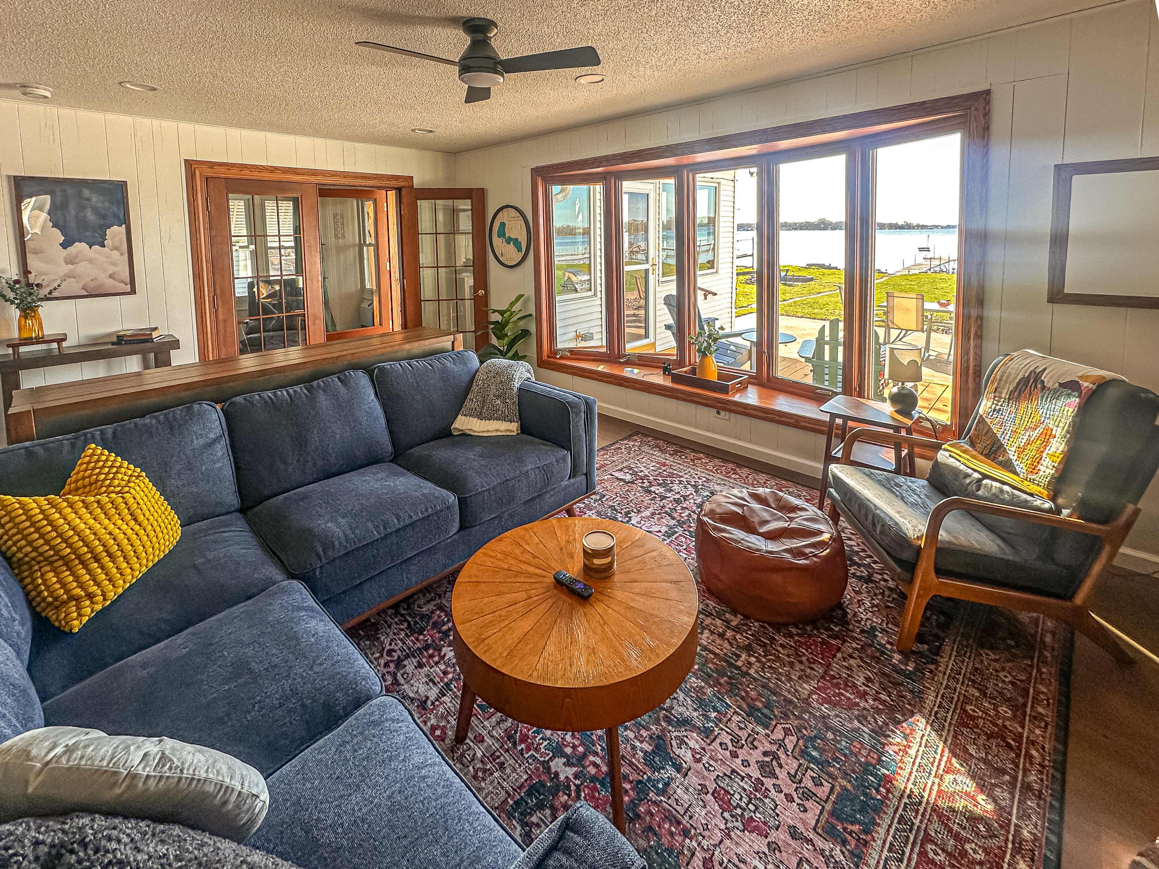 Lake House, Cabin vibes with private dock, mid century decor Image in Forest Lake, Forest Lake, MN