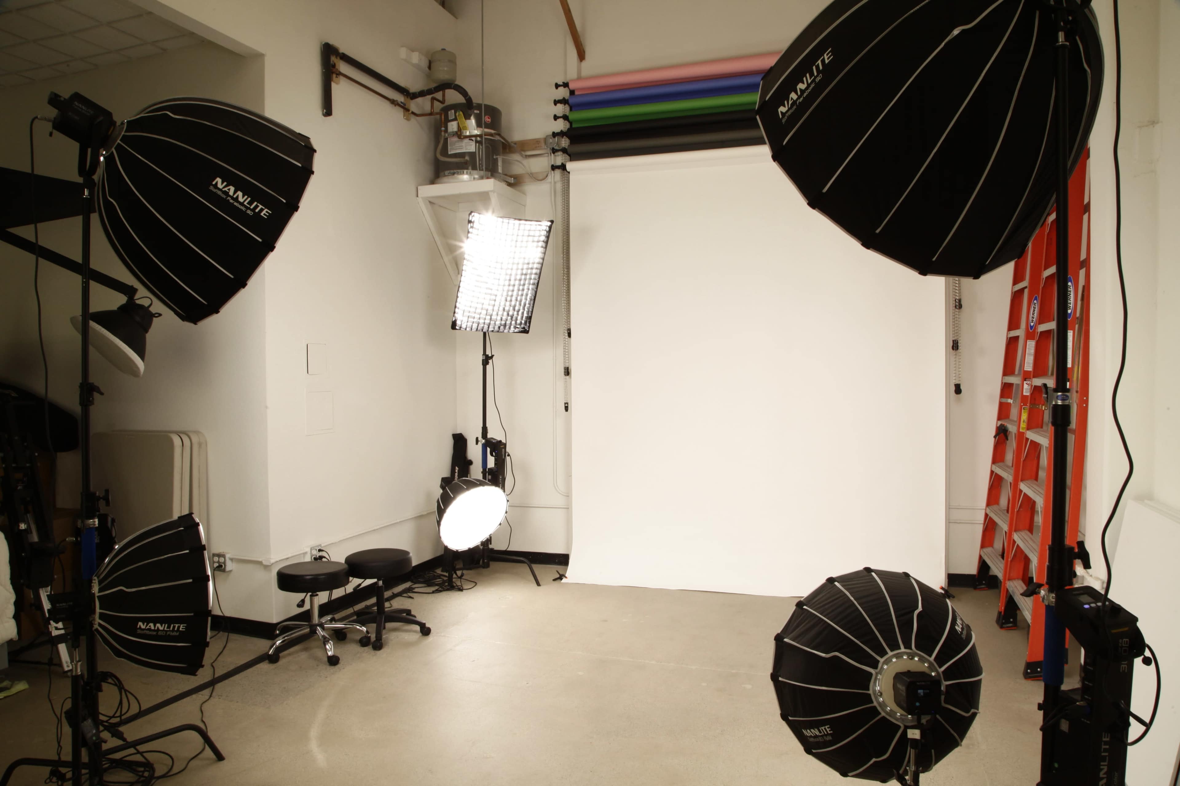 Full Photo Studio with Backdrops, Lighting. and Power Image in Laguna Hills, Laguna Hills, CA