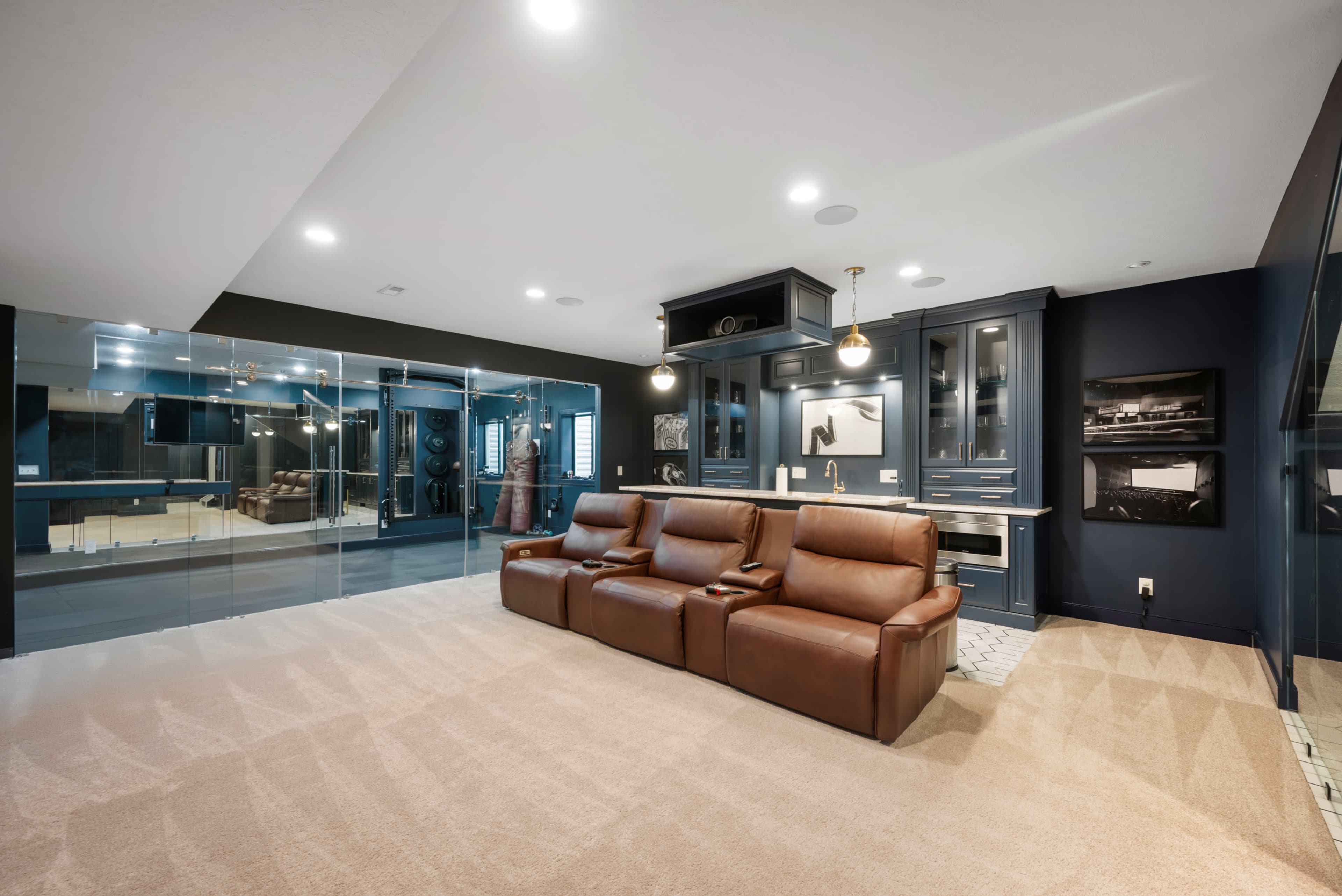 Custom Downtown Indy Luxe Home/Kitchen/Theater-Transitional Design Image in Hillside, Indianapolis, IN