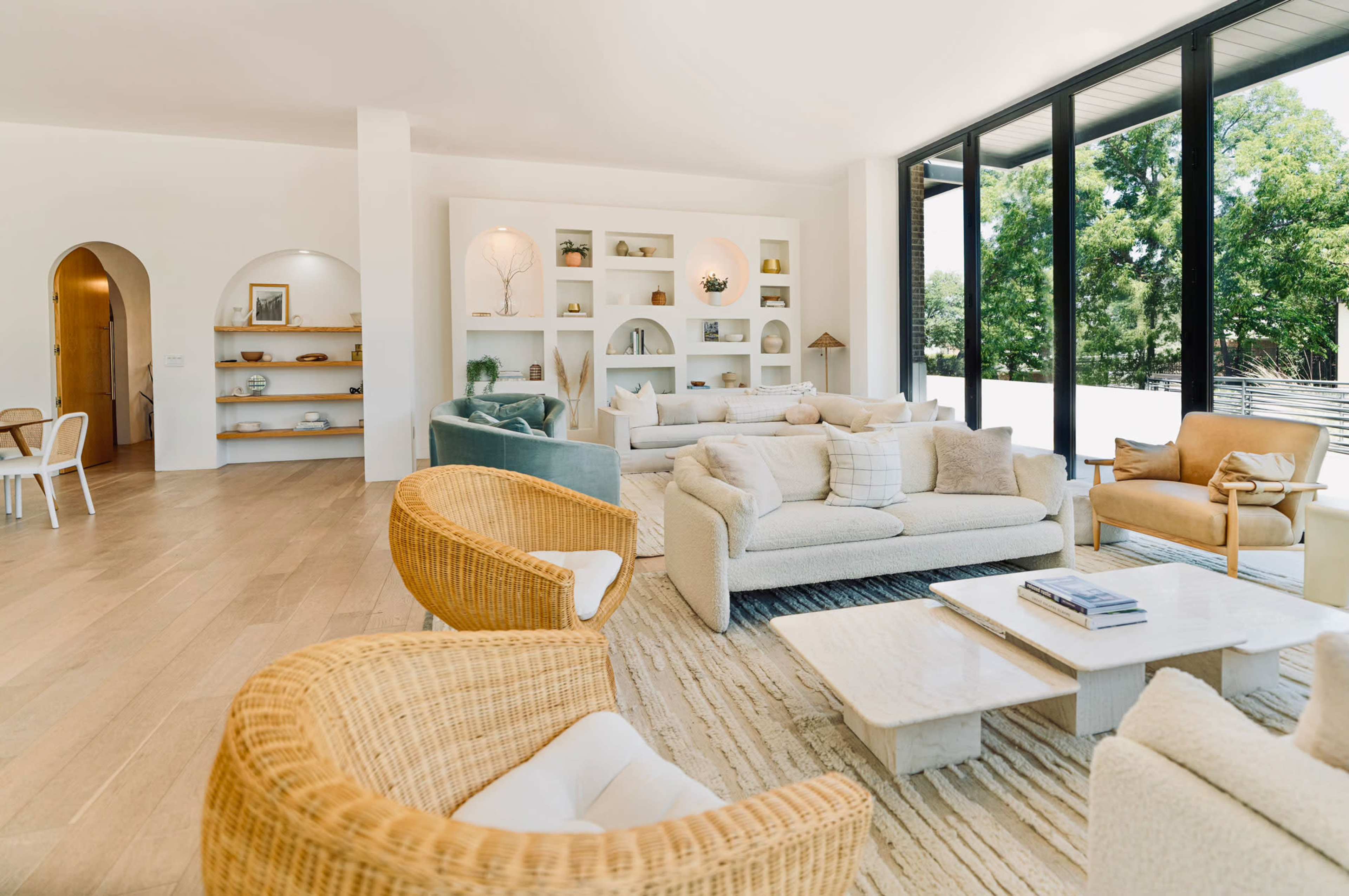 Natural Light Organic Studio with Arched Built-Ins Image in Roanoke, Roanoke, TX