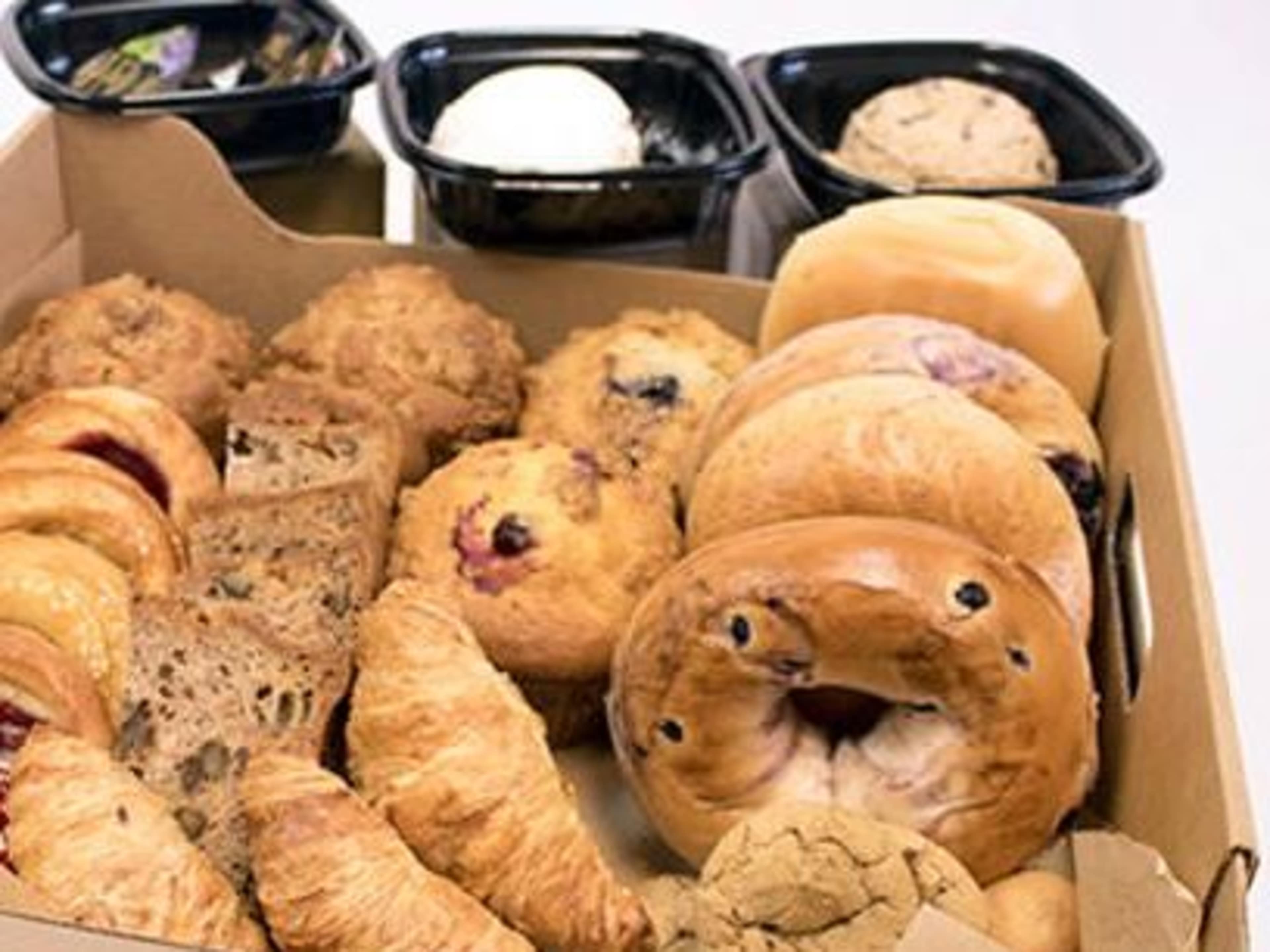 Breakfast- bagels/pastries and coffee