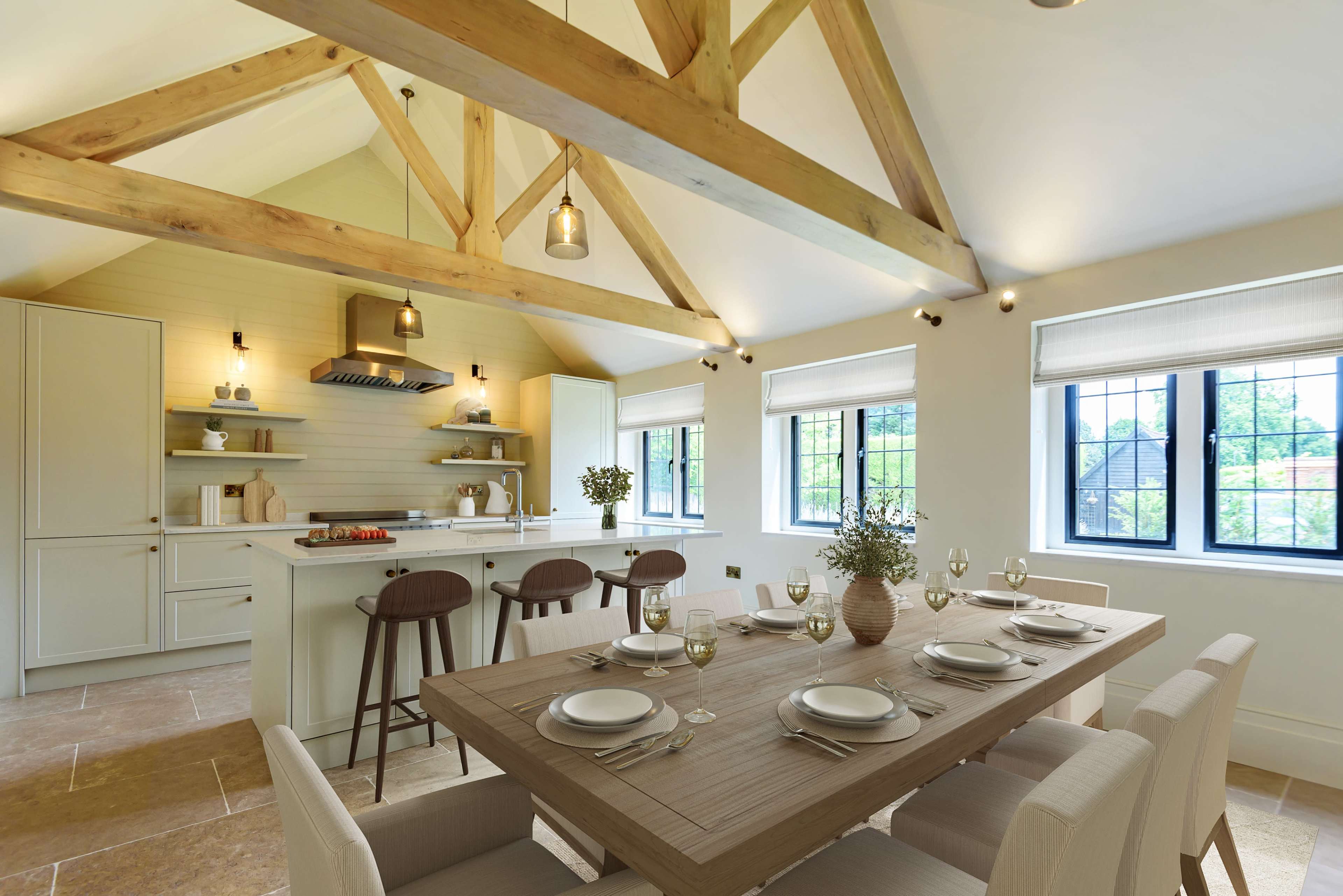 Historic townhouse. Stunning & spacious drawing room. Period features & Beautiful vaulted modern kitchen. Image in Marlow, Marlow, ENG