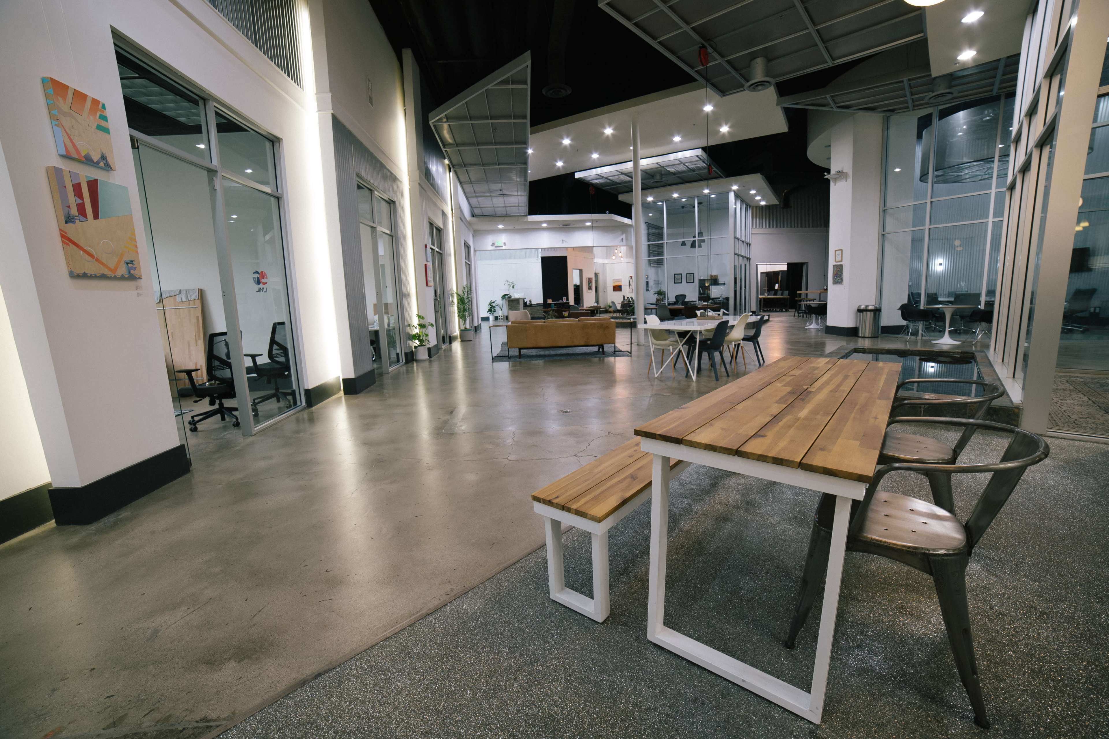 Industrial modern coworking lounge Image in Irvine Business Complex, Irvine, CA