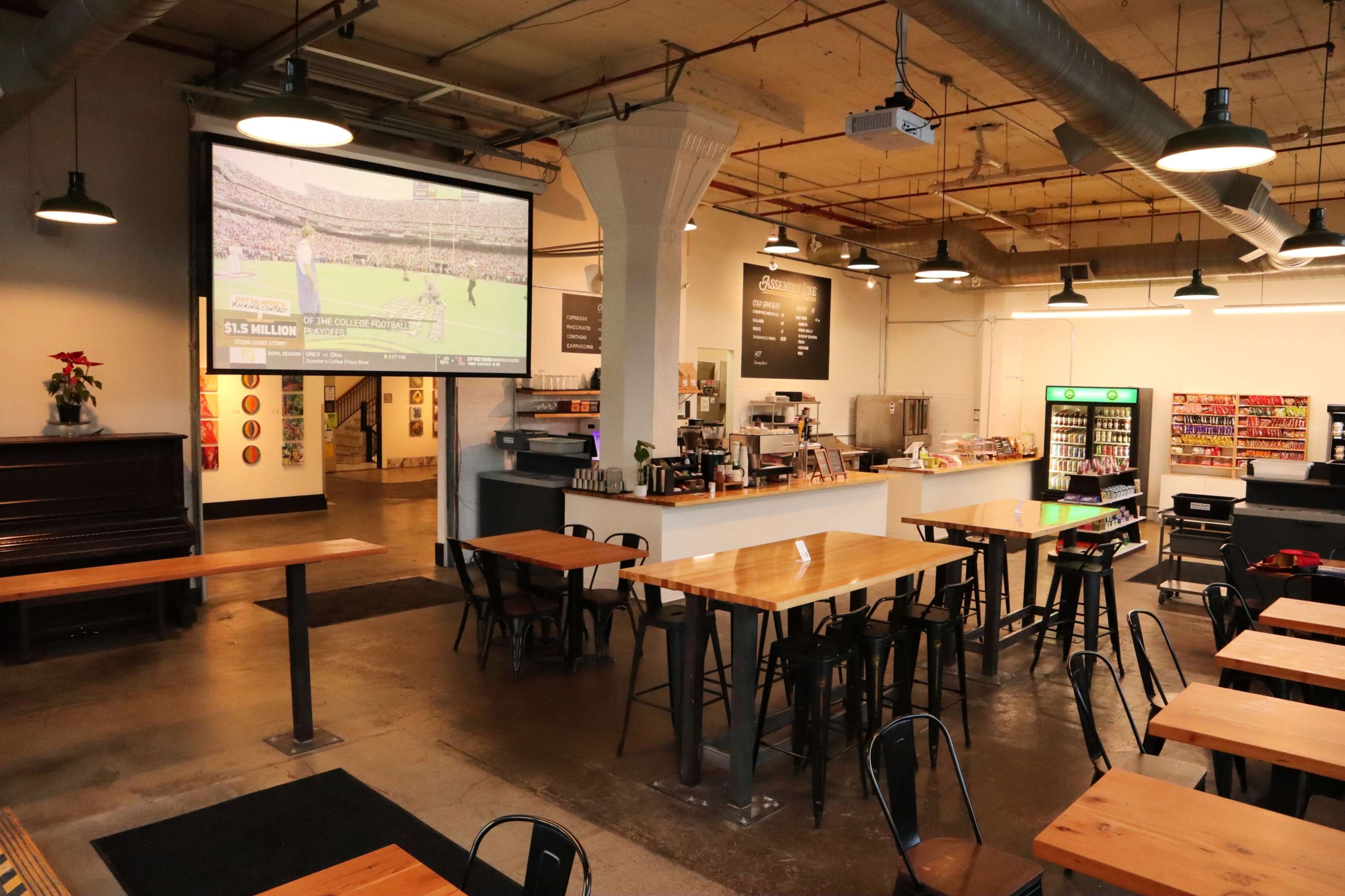 SE Portland Cafe in Iconic Ford Building Image in Southeast Portland, Portland, OR