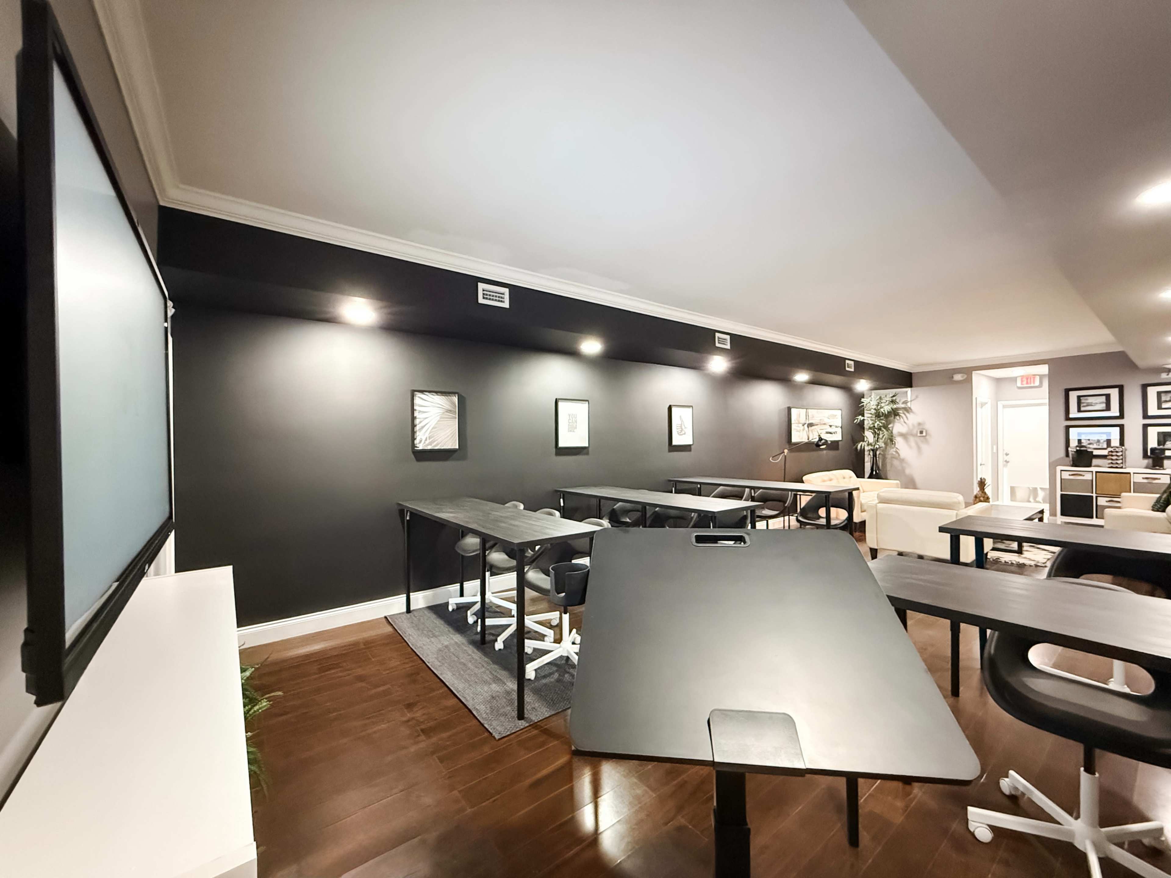 Training Room at Lauderdale-By-The-Sea w/ Smart Board Image in Knoll Ridge, Fort Lauderdale, FL