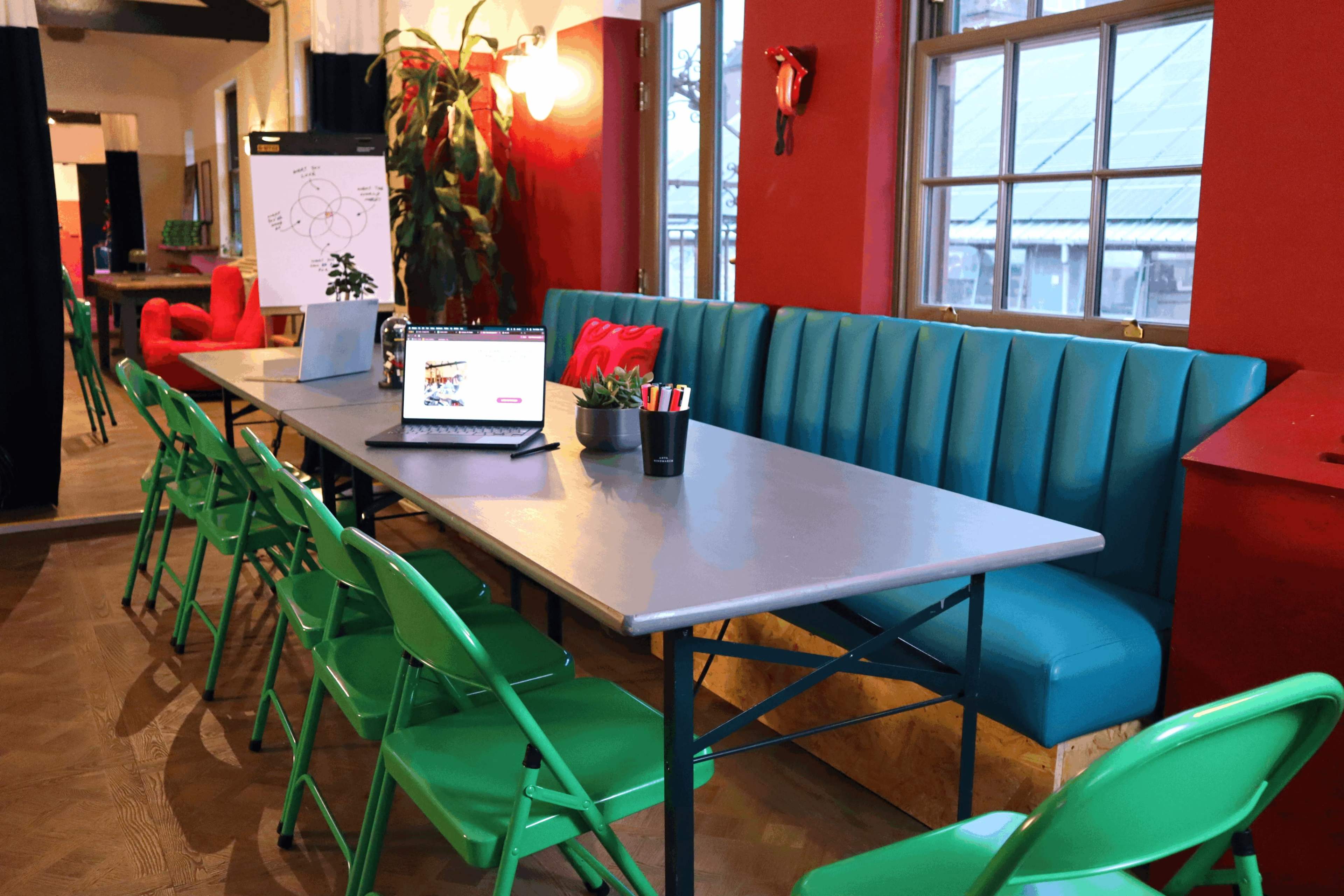 The ultimate house party space. Flexible, Creative, Playful. Image in Queen's Park, London, ENG