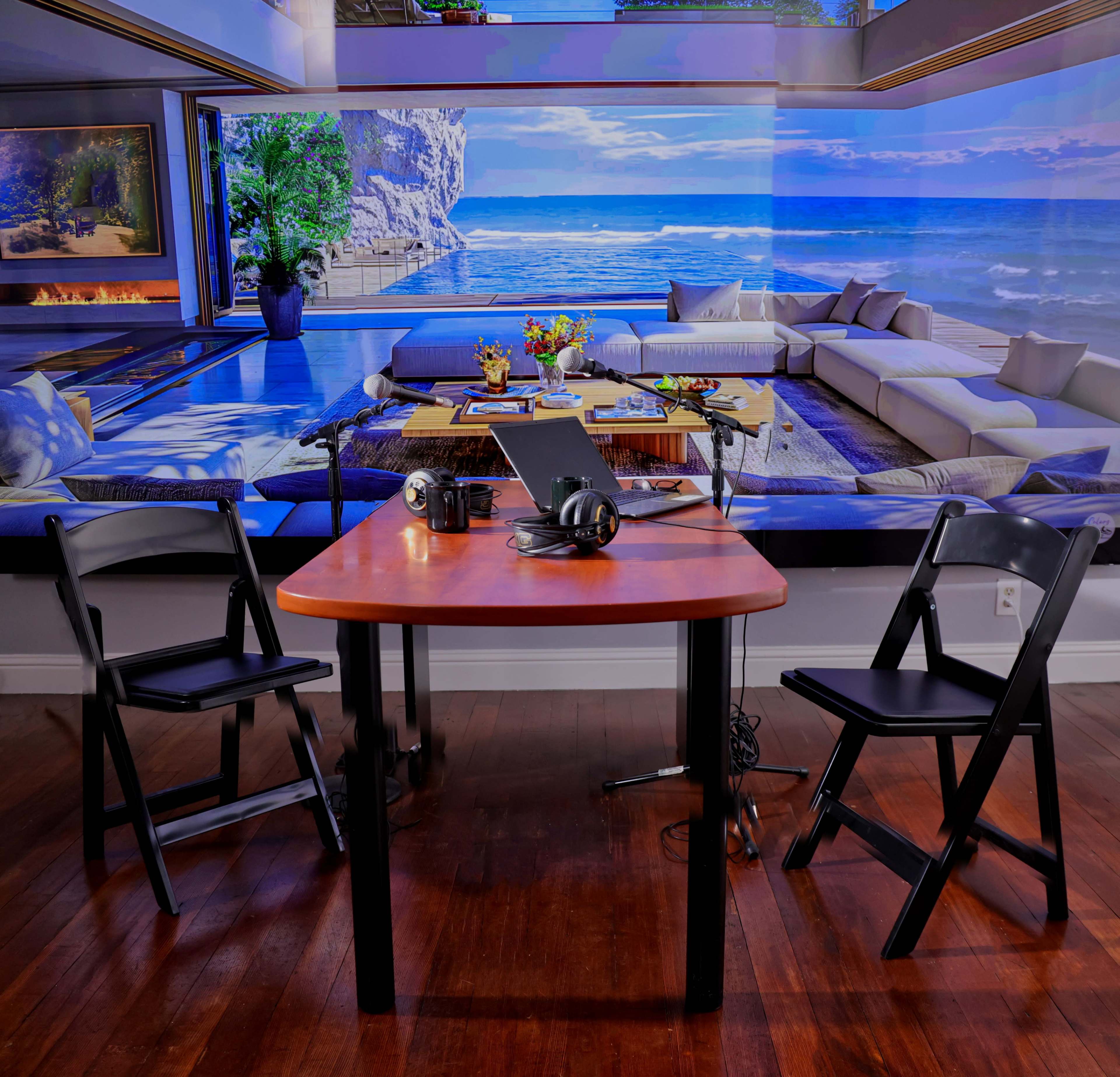 Production studio with a 7ft x 12ft video wall / virtual backdrop Image in Martinez, Martinez, CA