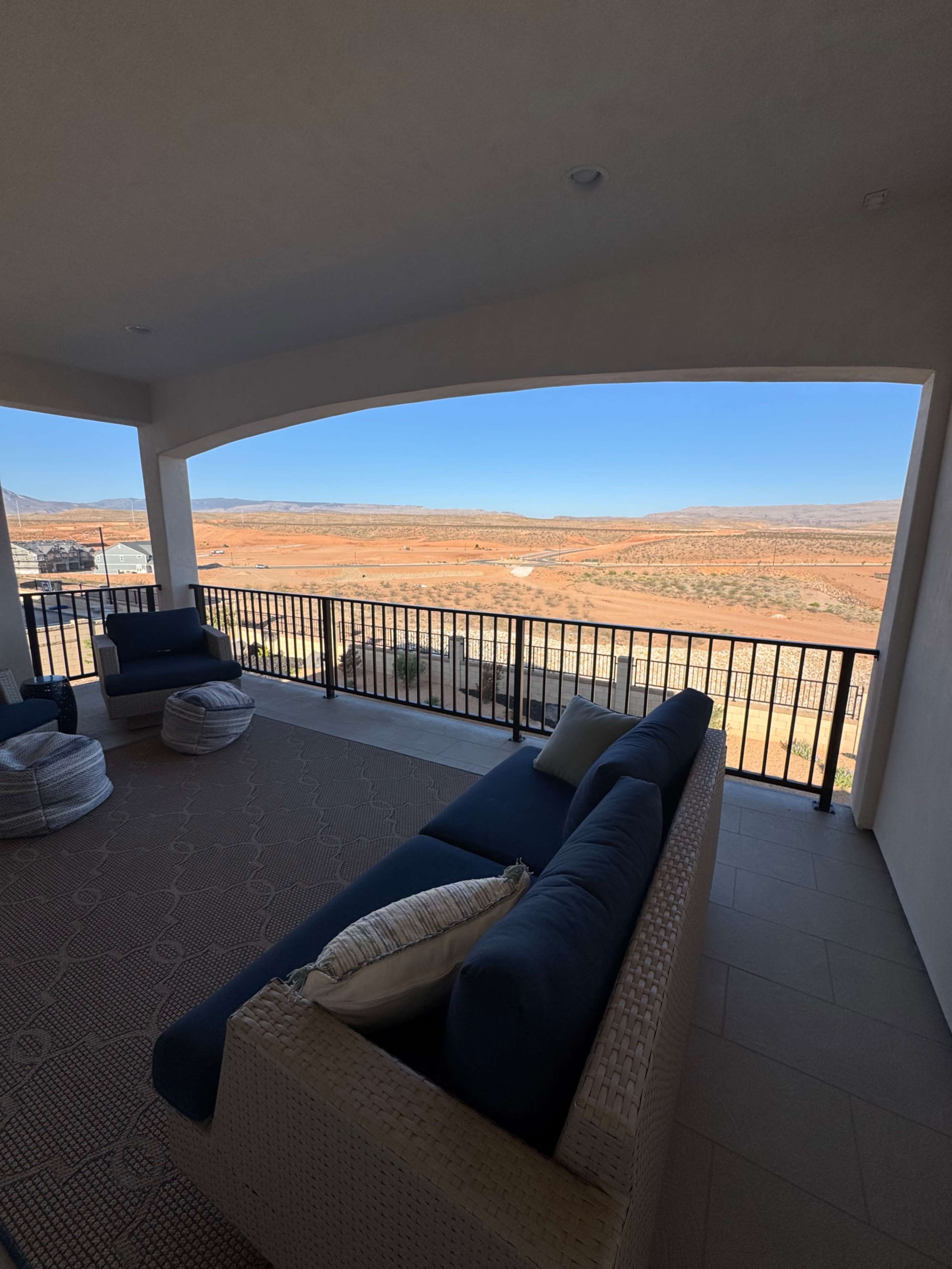 Modern Mediterranean Dream Home | Spanish Staircase, Sunset Views + Chic Courtyard Image in St. George, St. George, UT