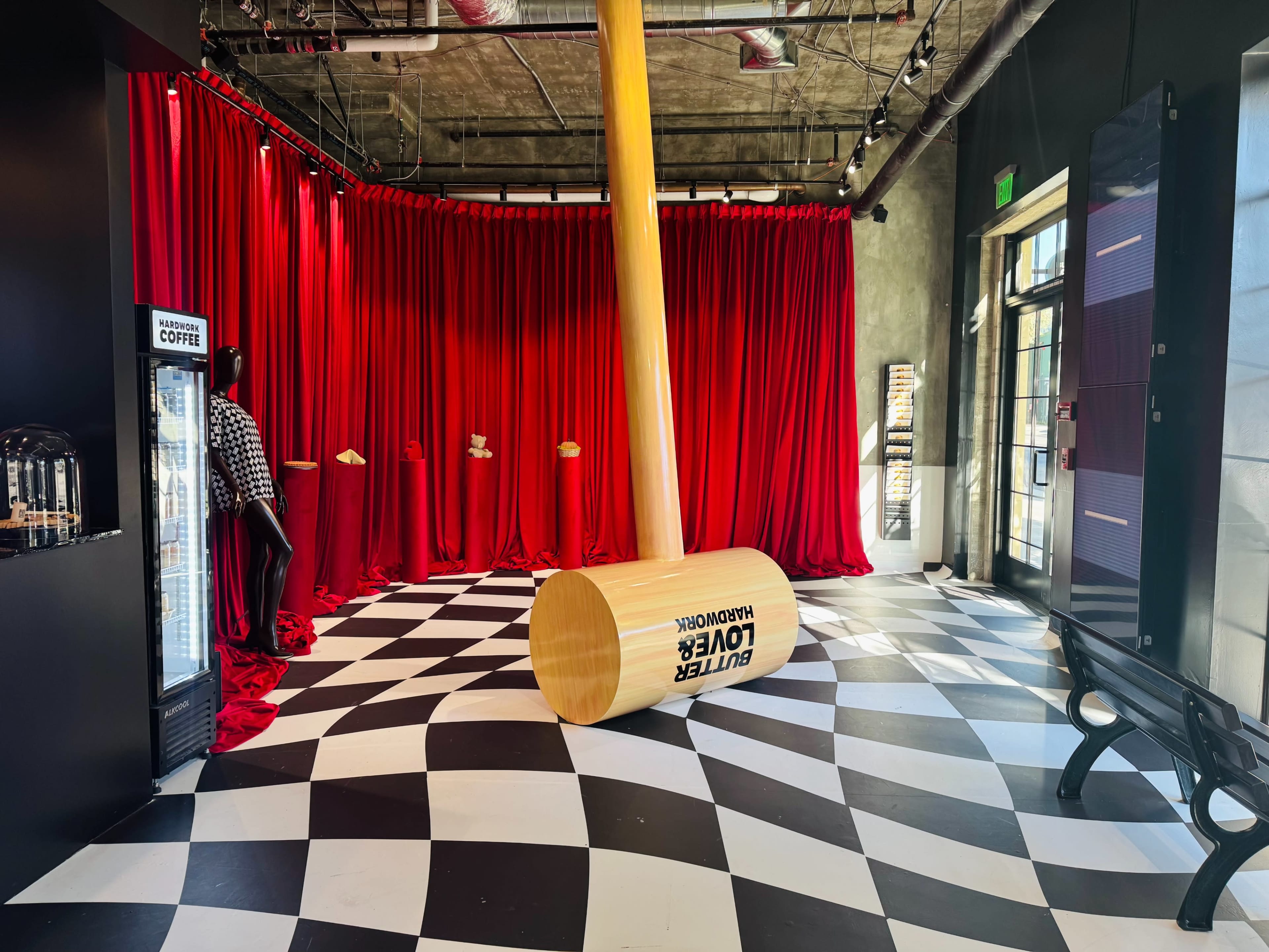 Industrial, urban and luxurious store front. Image in Central LA, West Hollywood, CA