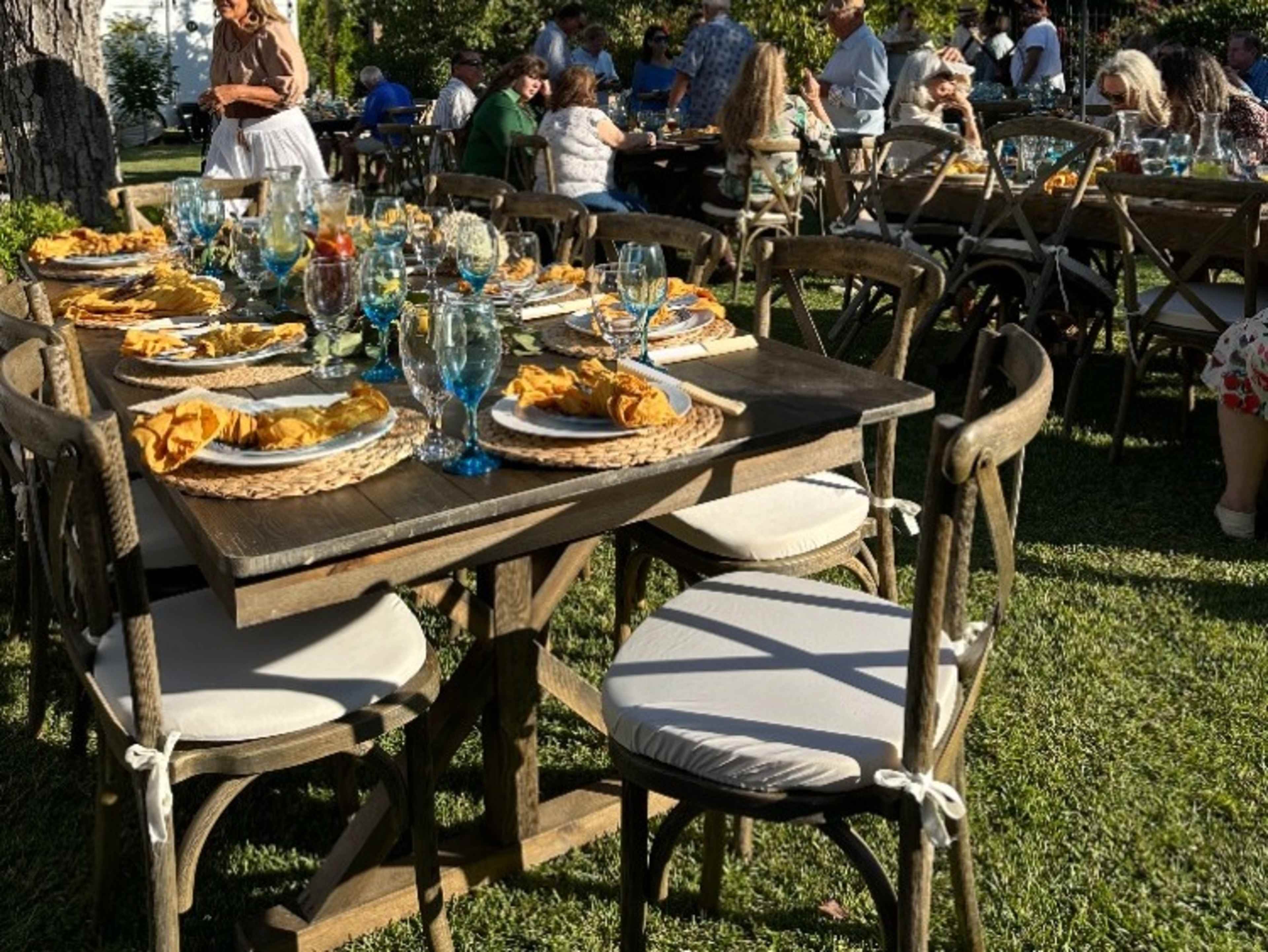 Wood Crossback Chairs