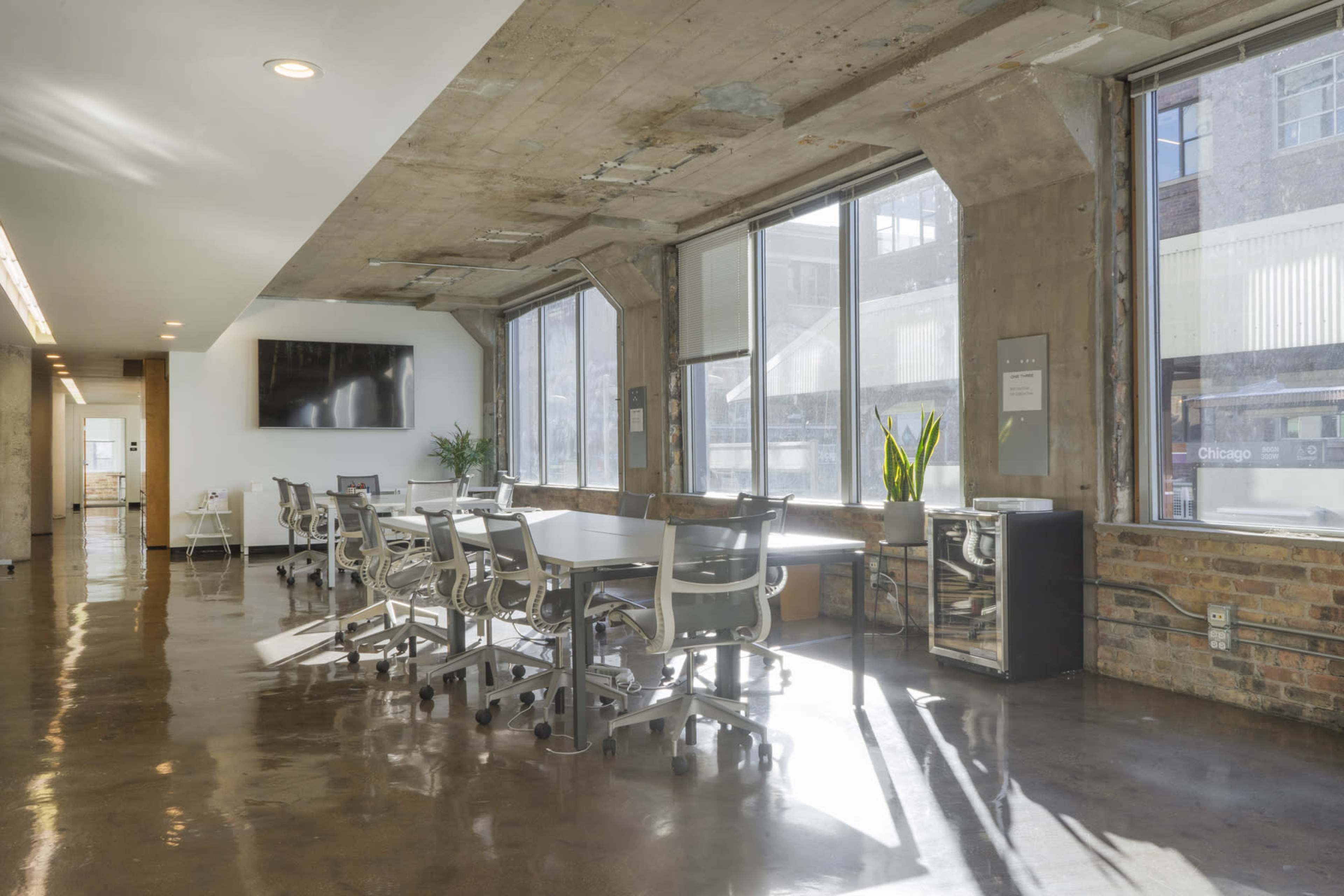 Cement Loft with Conference Rooms & City Views (Entire Suite) Image in Near North Side, Chicago, IL