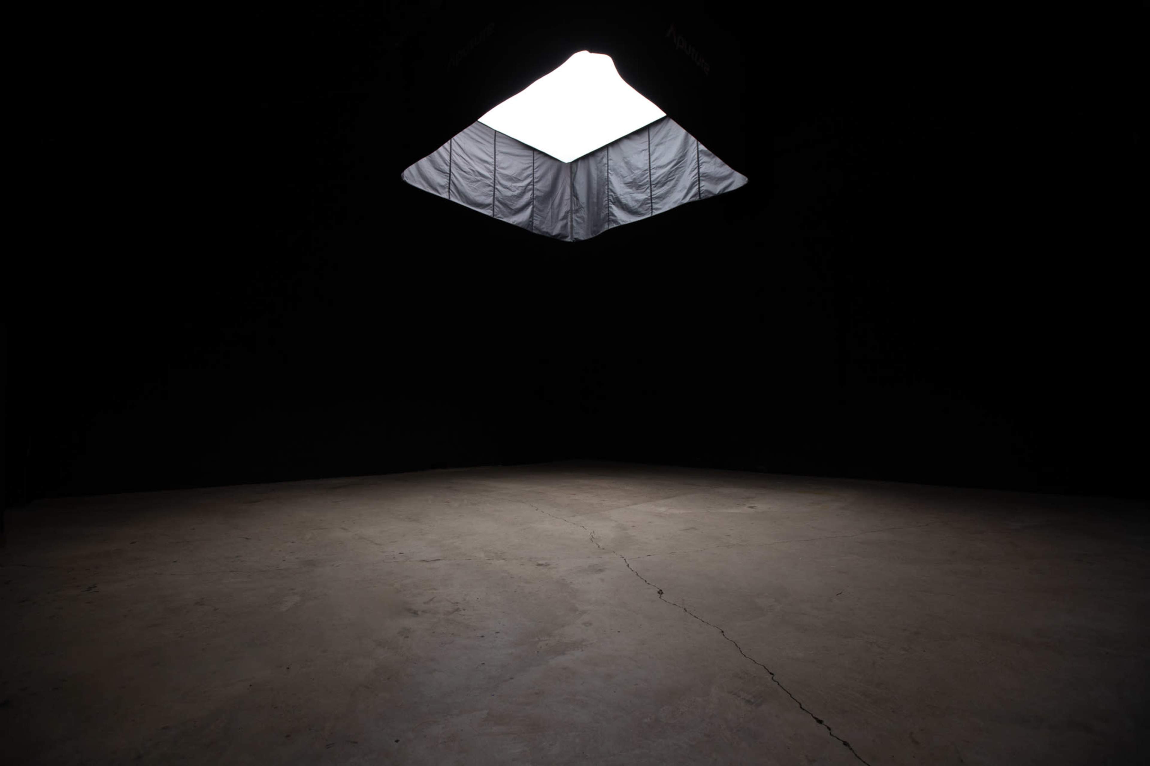 The Black Void: Limewash Wall, Black Brick Image in Industrial Sector A and Keith, Hamilton, ON