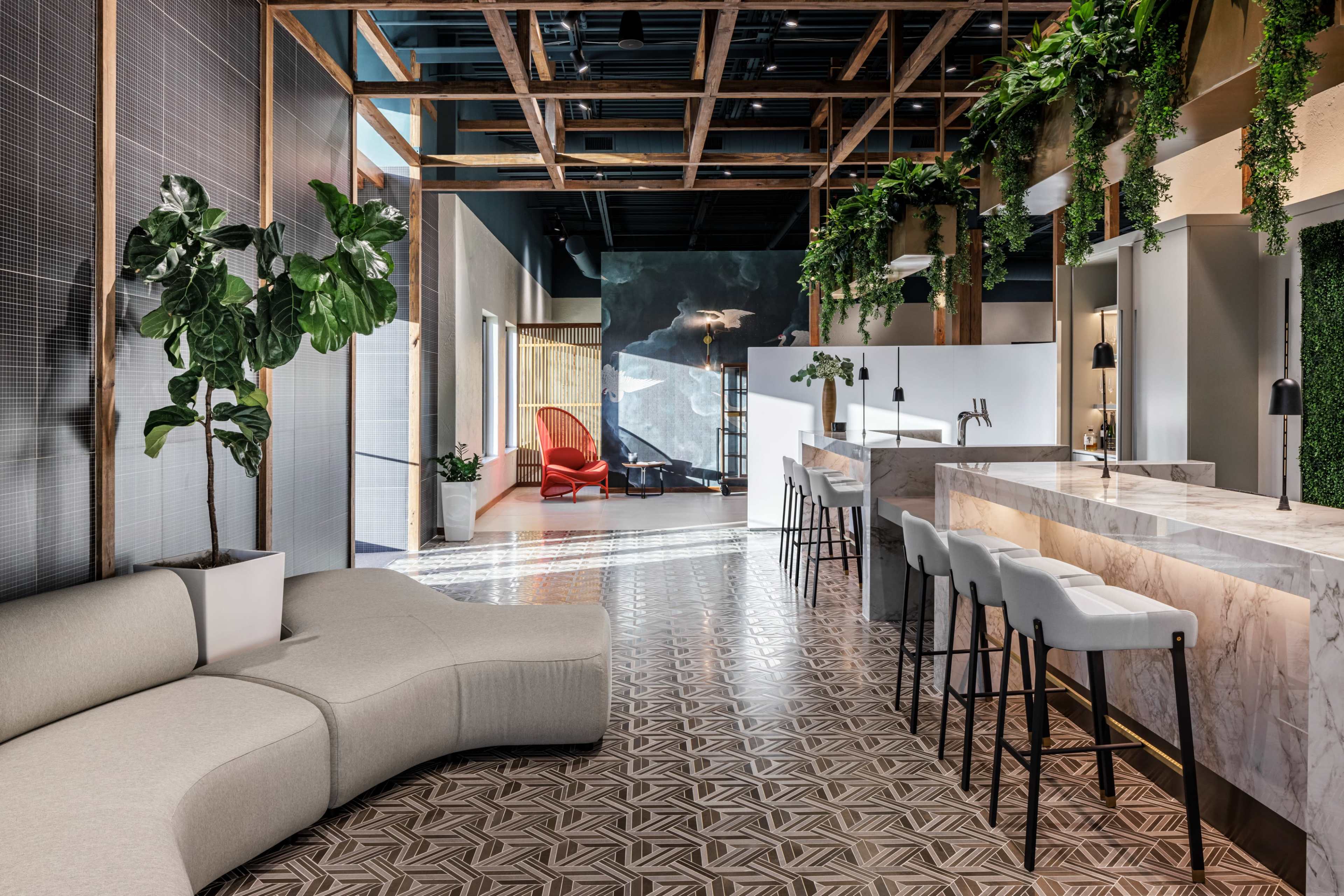 Roomy Southlake Showroom with Marble Bar & Lounge Image in Southlake, Southlake, TX