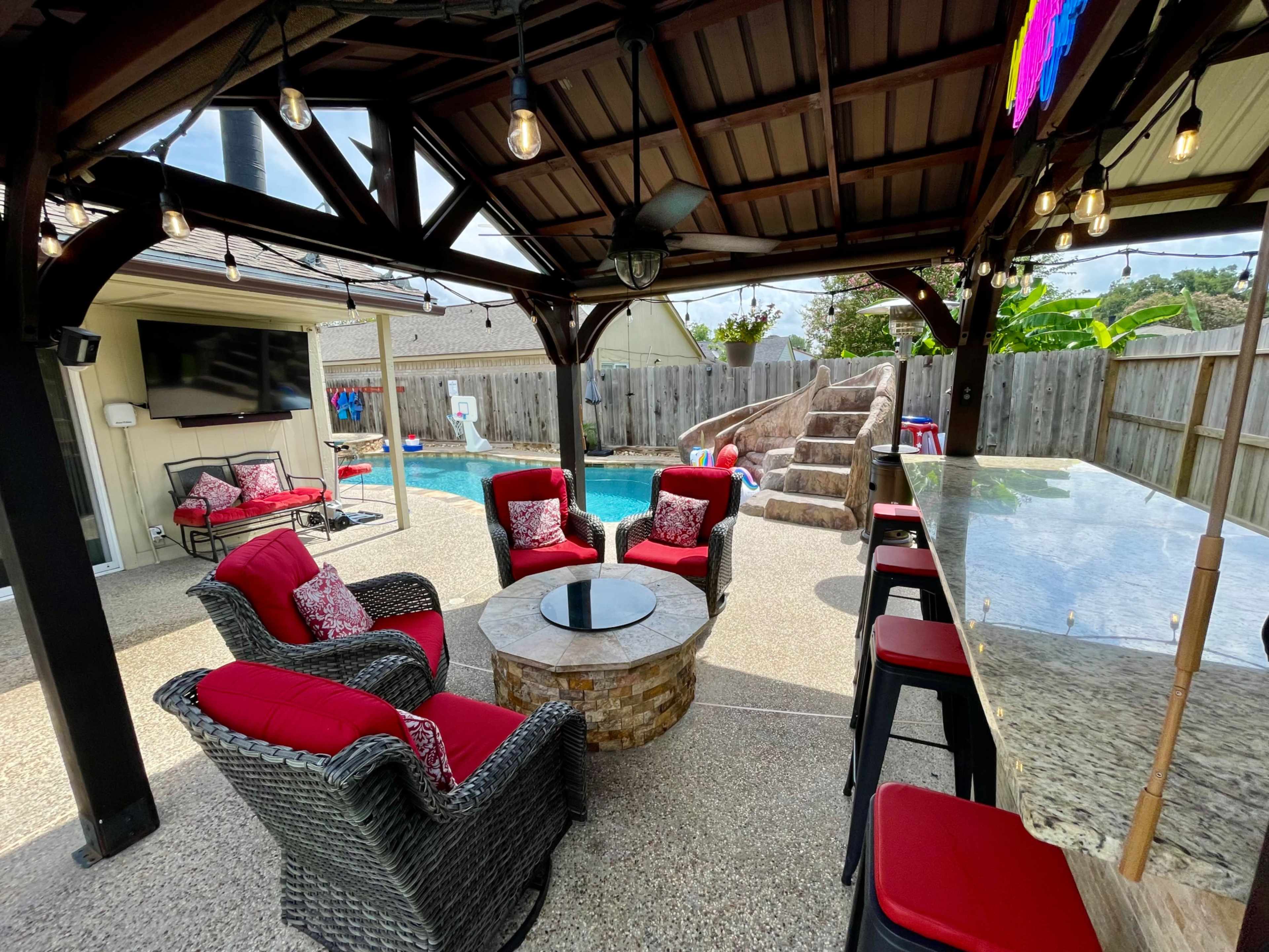 Private pool and bathroom! Free heated pool! Image in Cypress Meadows, Katy, TX