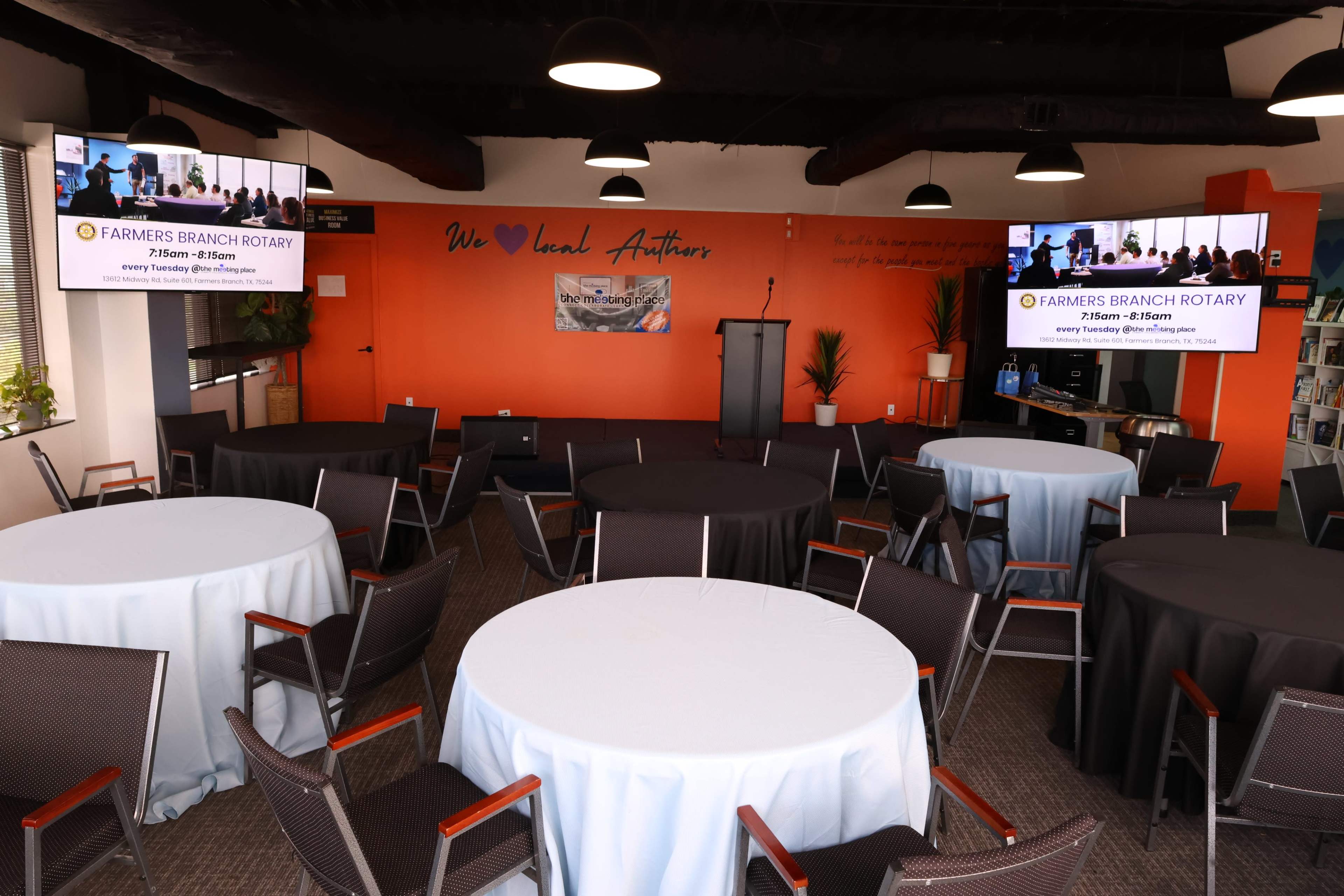 North Dallas Top-Floor Event Space for Meetings or Social Gatherings Image in Farmers Branch, Dallas, TX
