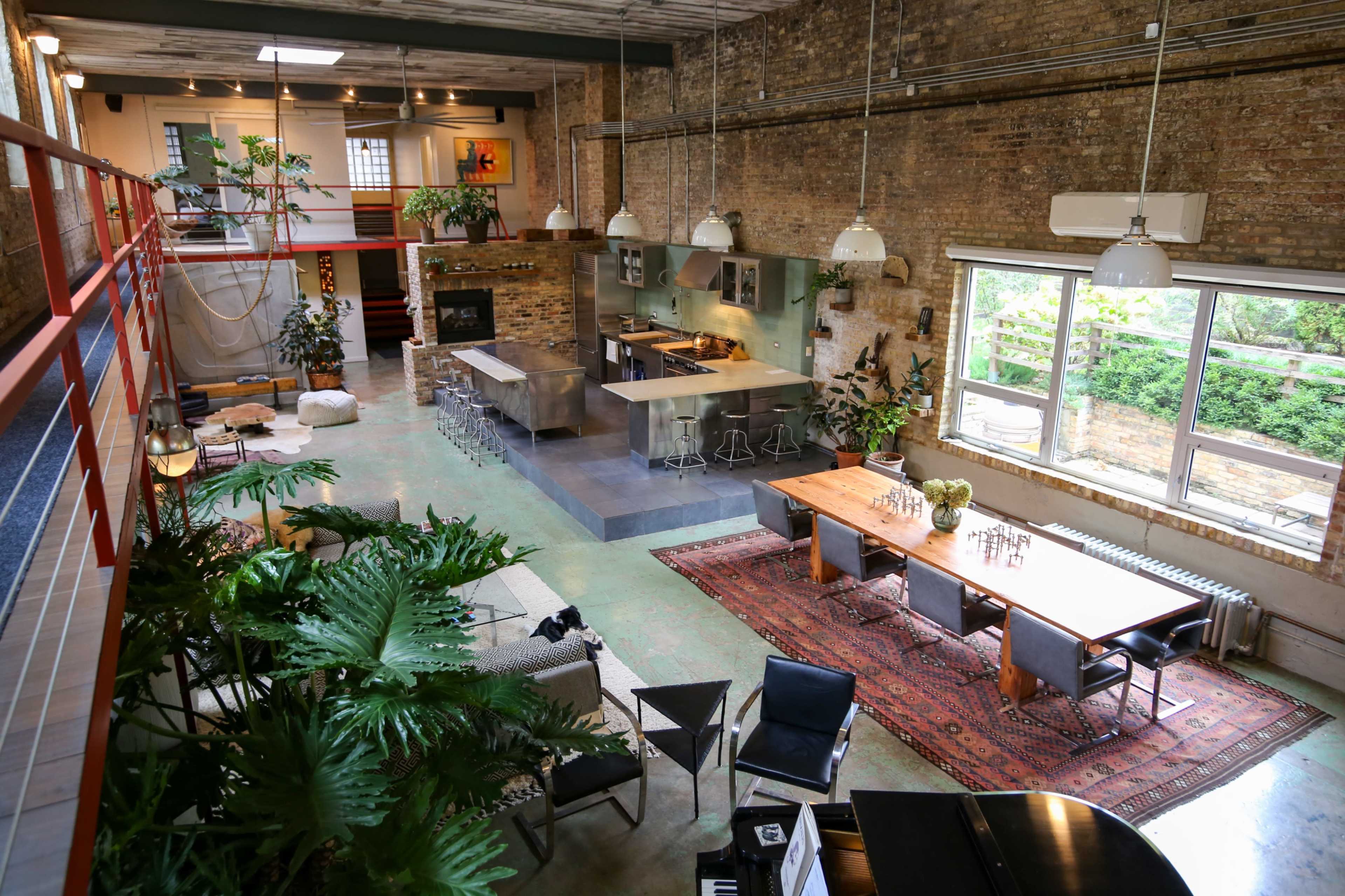 IA House- Inspiring Private Industrial Loft & Garden Image in Irving Park, Chicago, IL