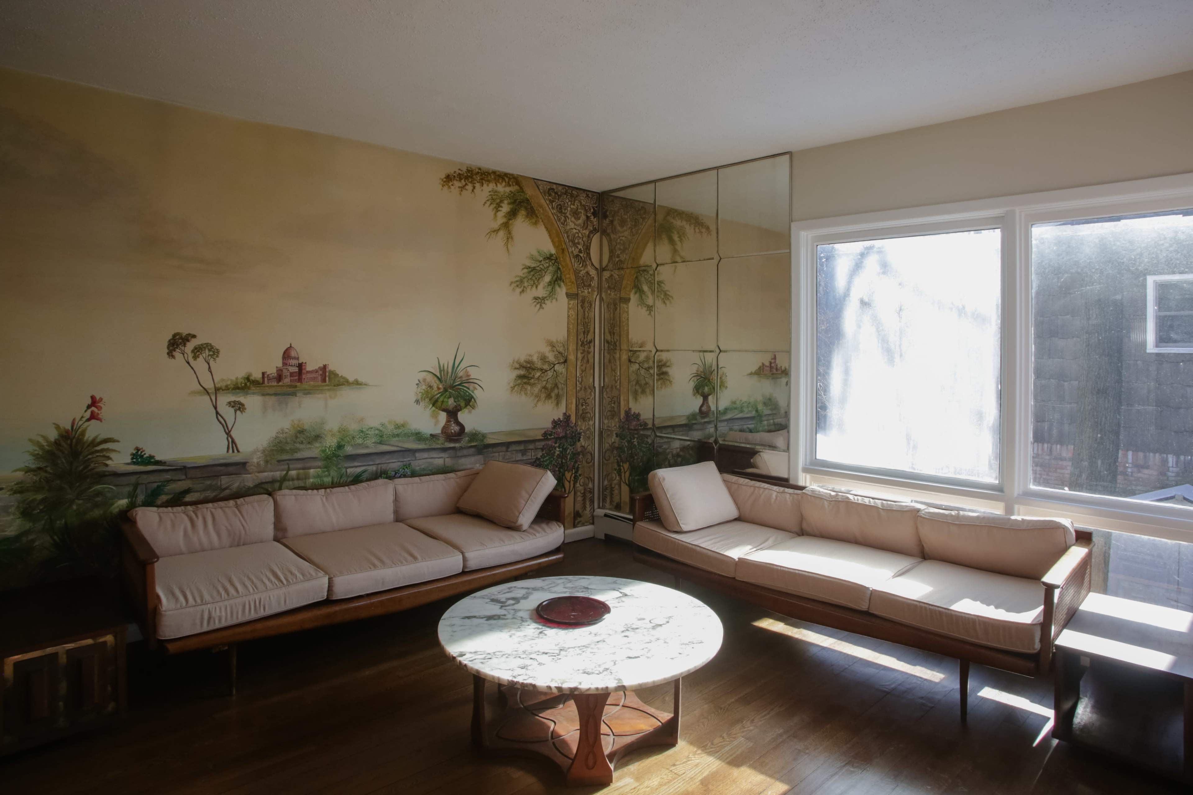 Retro Wallpapered Furnished House with Mid-Century Charm Image in Little Neck, Little Neck, NY