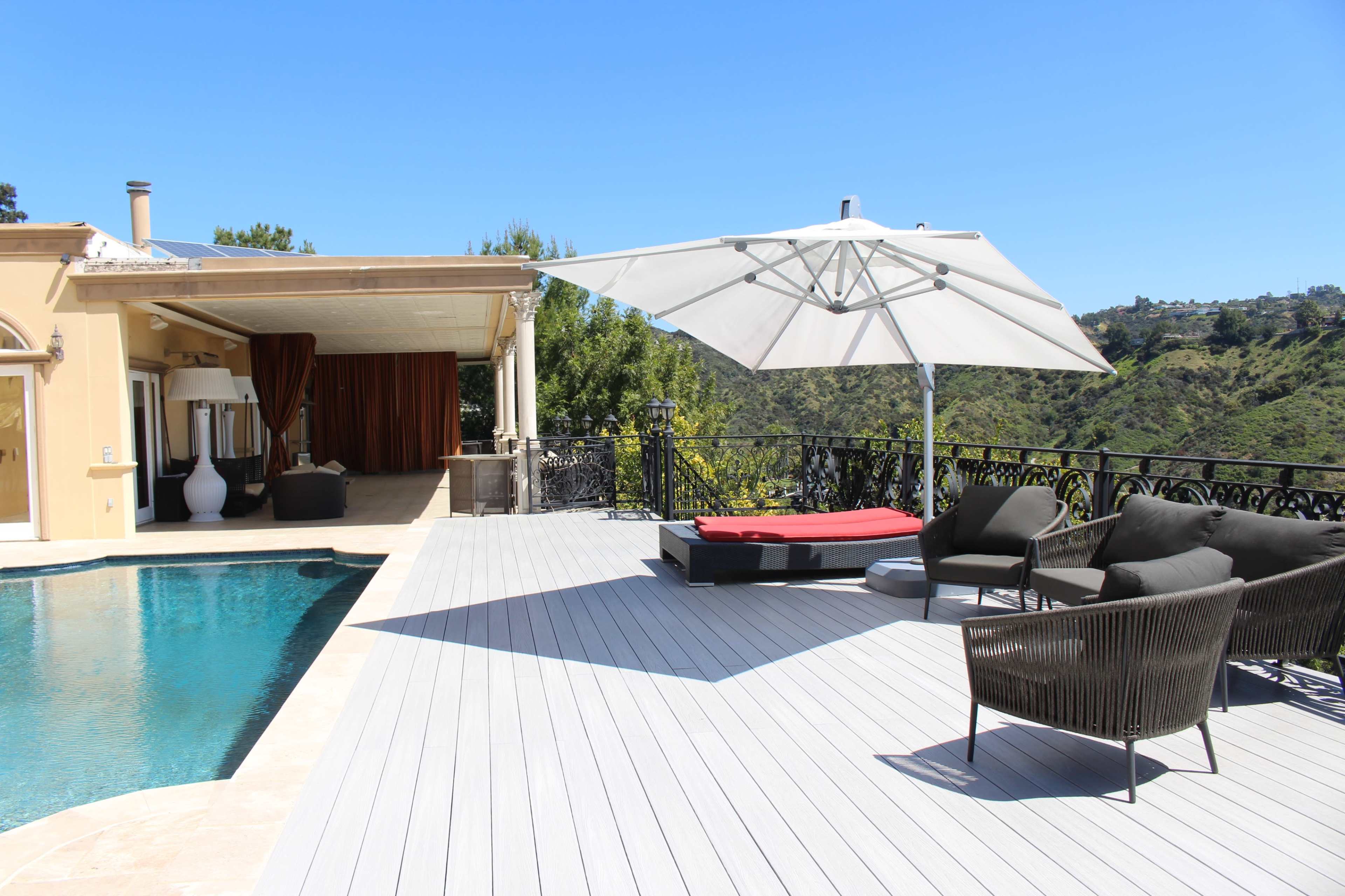 Beverly Hills Hillside Spacious Skyline Balcony with Pool & Jacuzzi Image in Beverly Crest, Beverly Hills, CA