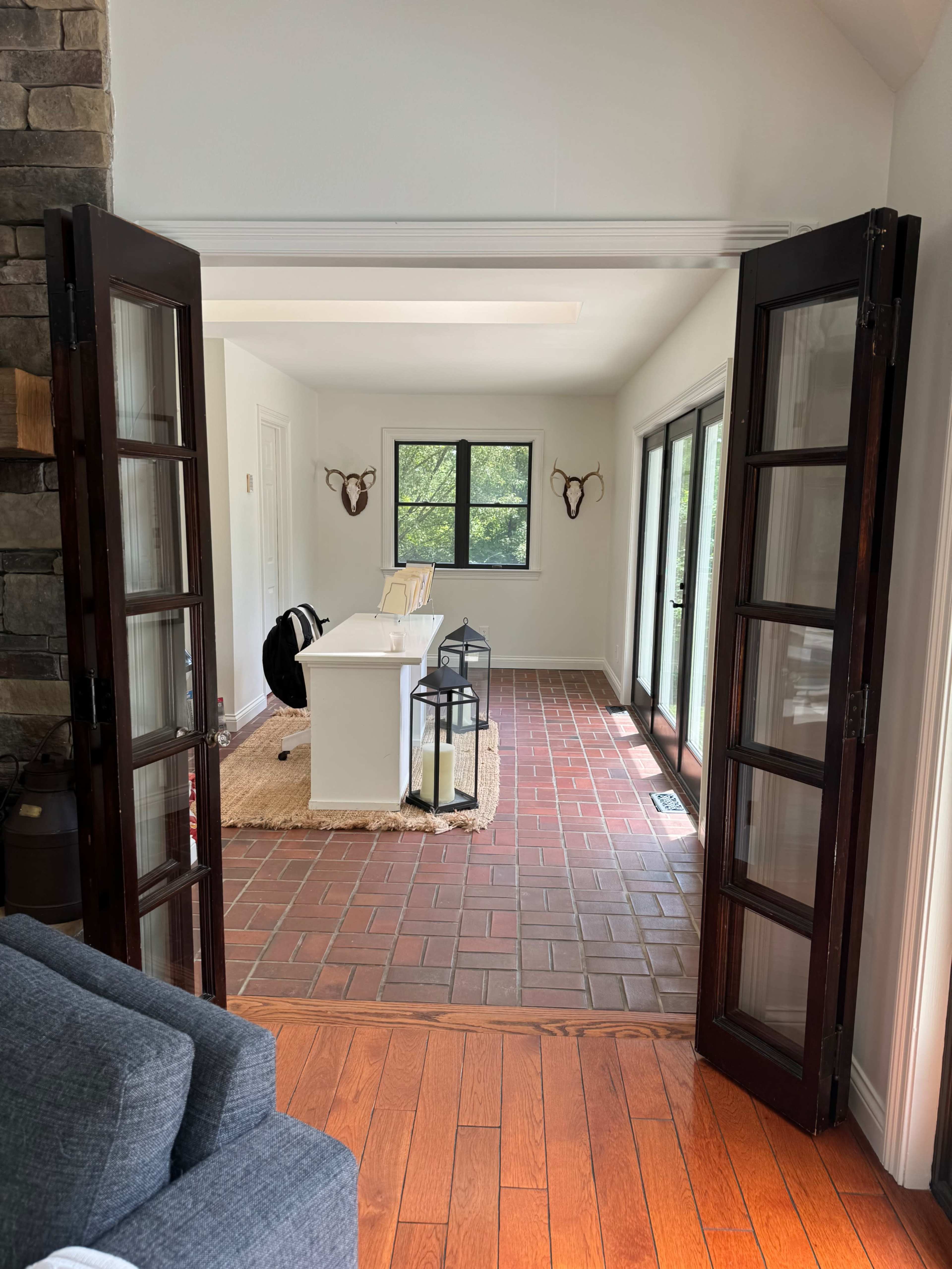 Beautiful modern farmhouse with amazing pool backyard space. Image in Colerain Township, Cincinnati, OH