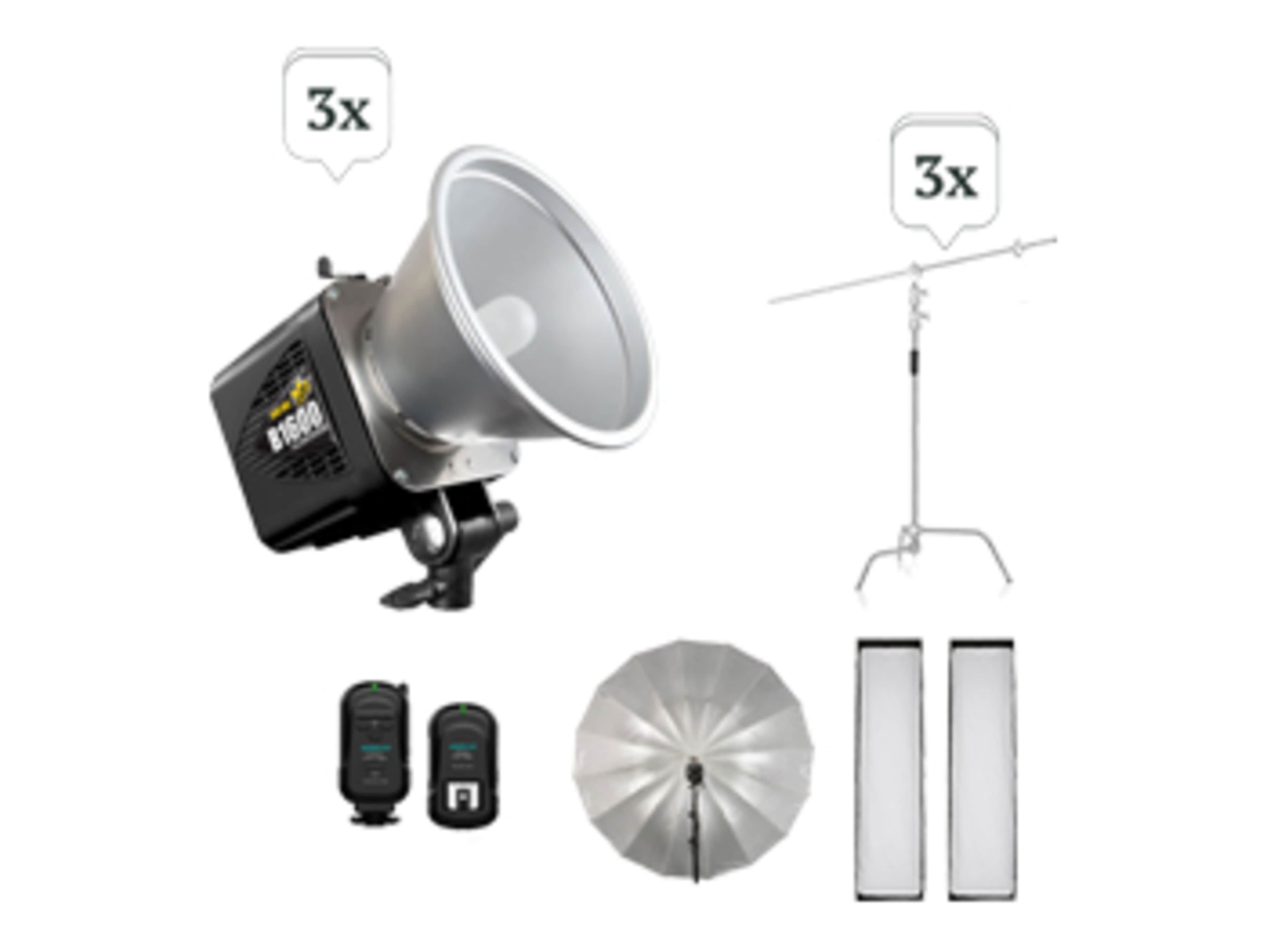 3 Light Strobe Kit
