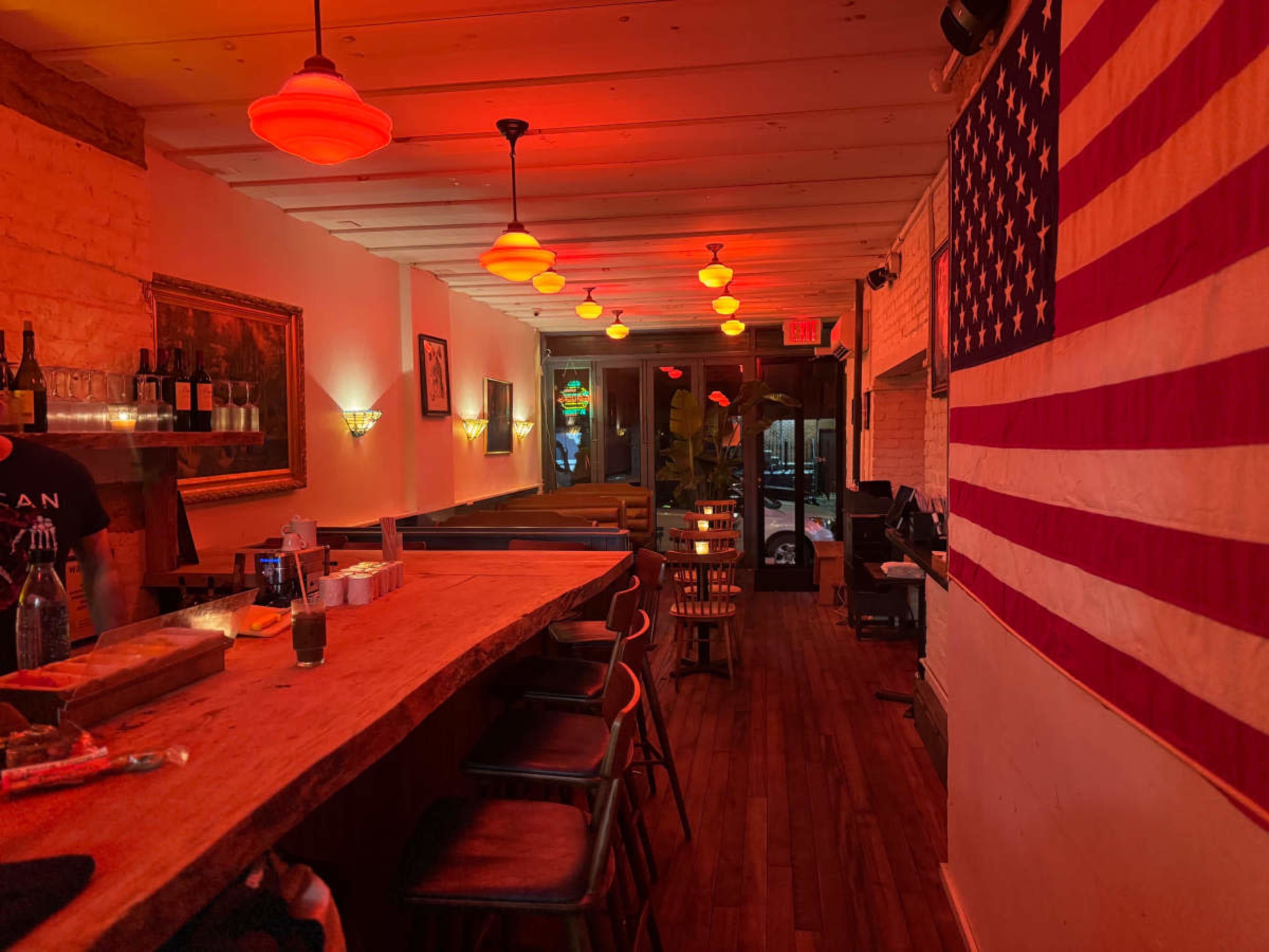 East Village American Restaurant Bar Image in Lower Manhattan, New york, NY