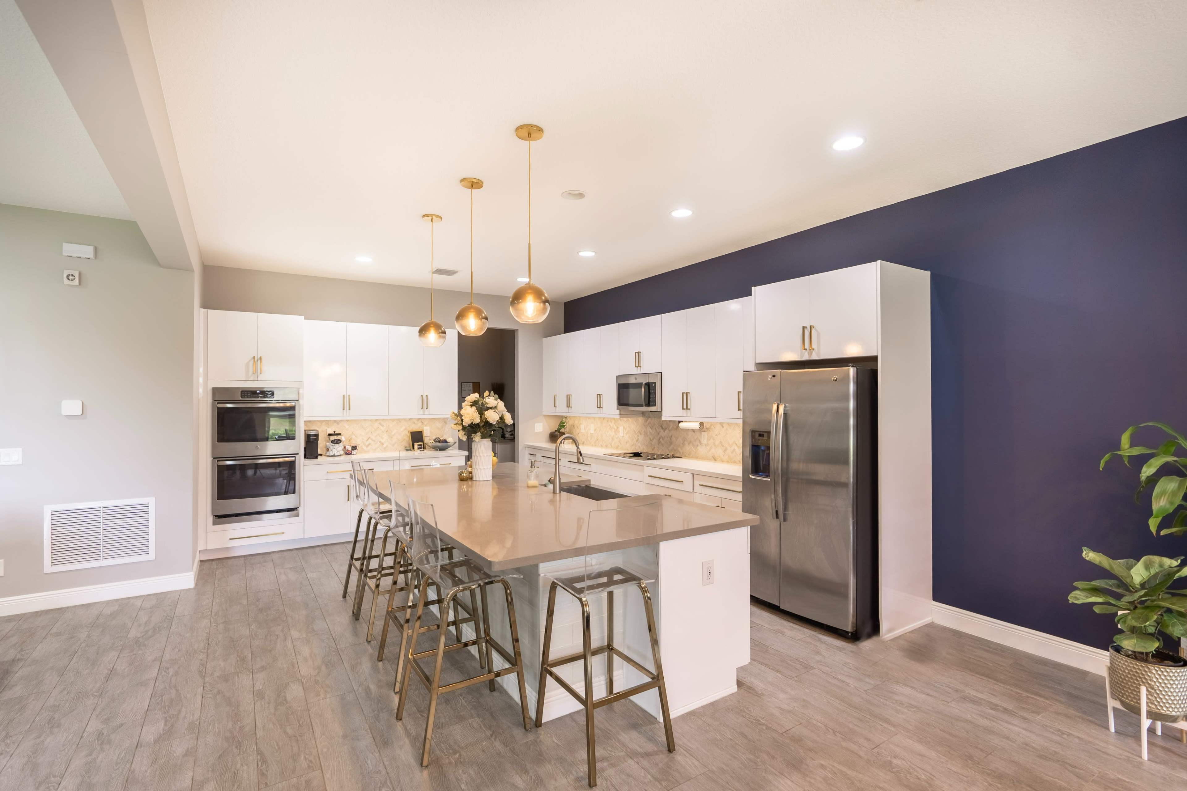 Modern State of the art designer gourmet kitchen Image in Village Green, Coral Springs, FL