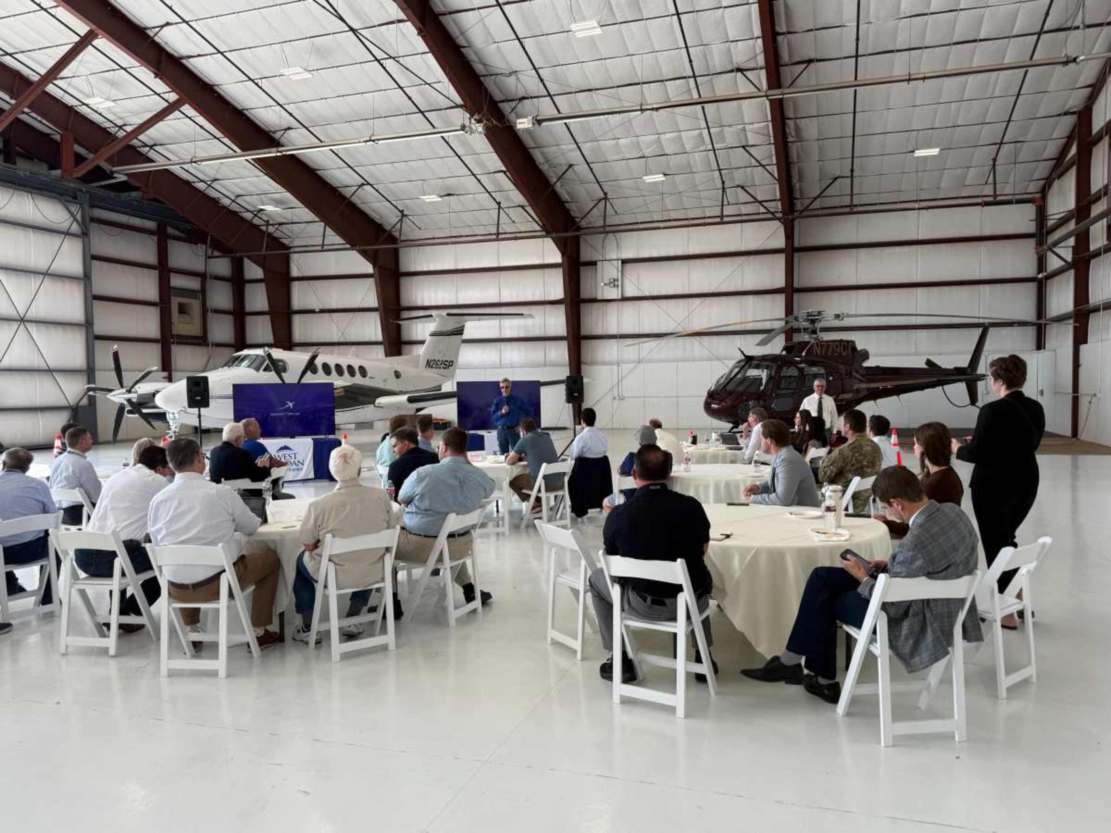 Airplane Hangar for Rent with a view of the Wasatch Mountain range in West Jordan Image in West Jordan, West Jordan, UT