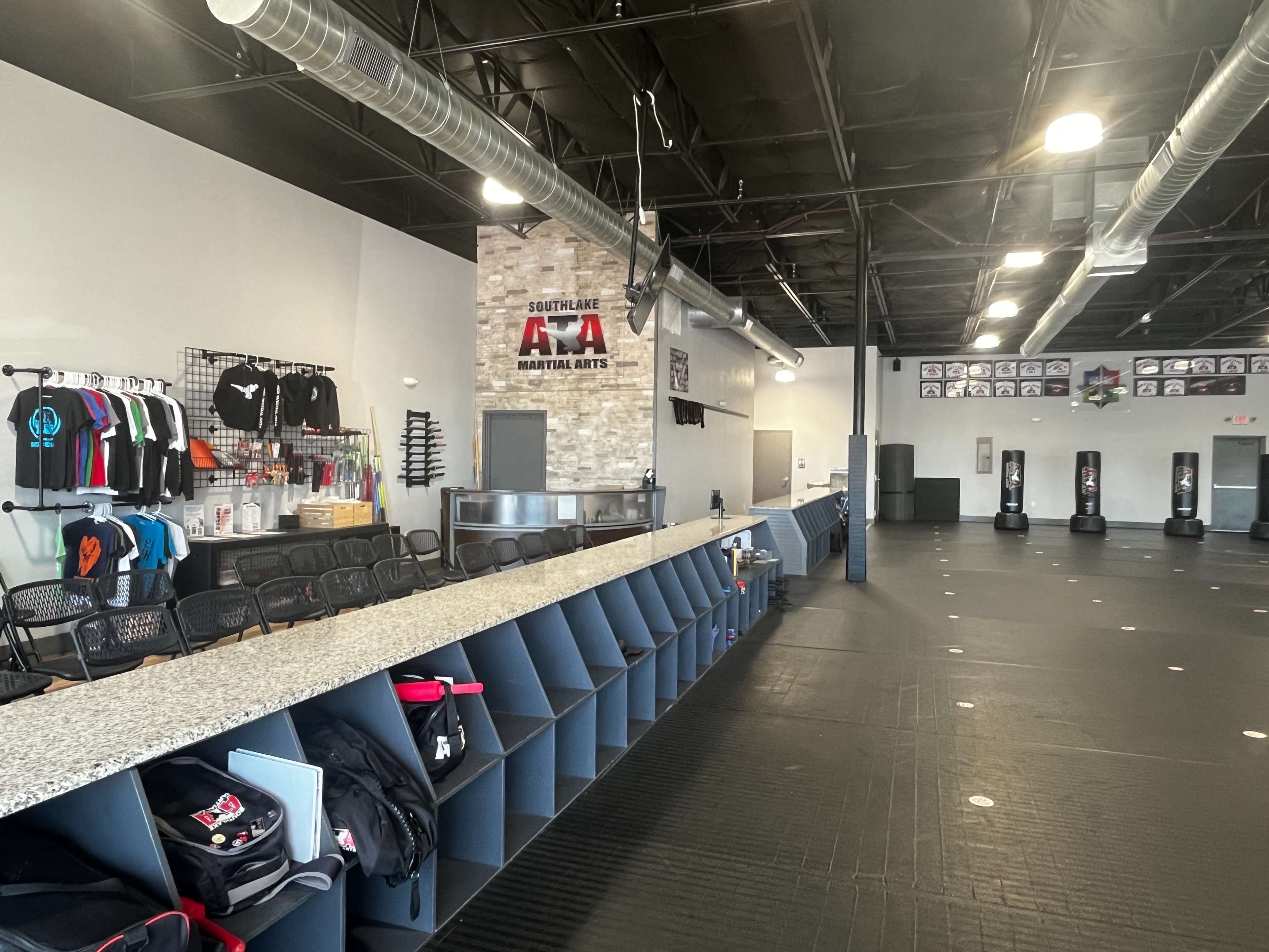 Spacious padded gym floor with access to additional equipment Image in Southlake, Southlake, TX