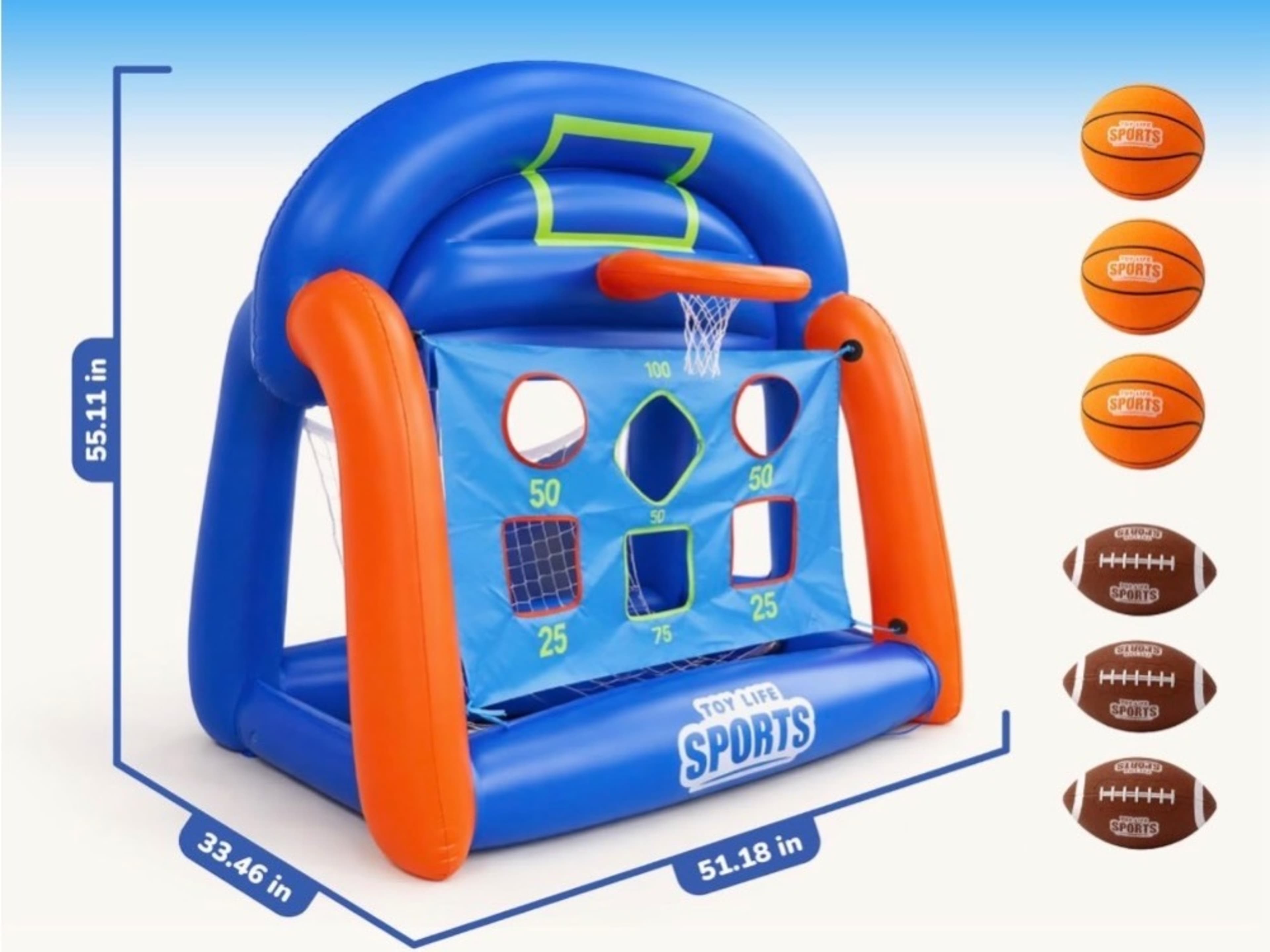 Inflatable Basketball and Football Game