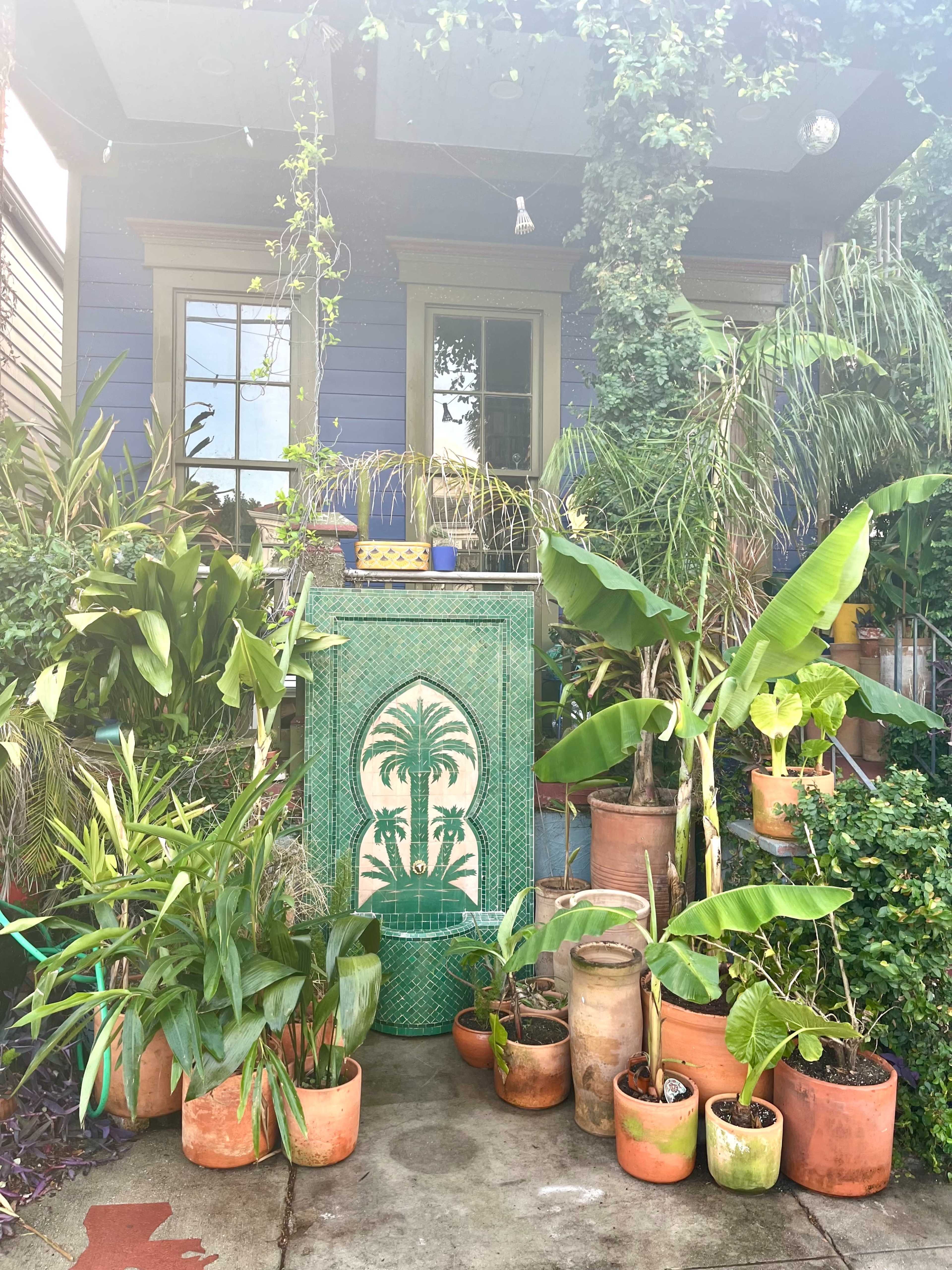 Tropical Jungle Backyard - Indoor/Outdoor Jungalow Image in St. Claude, New Orleans, LA