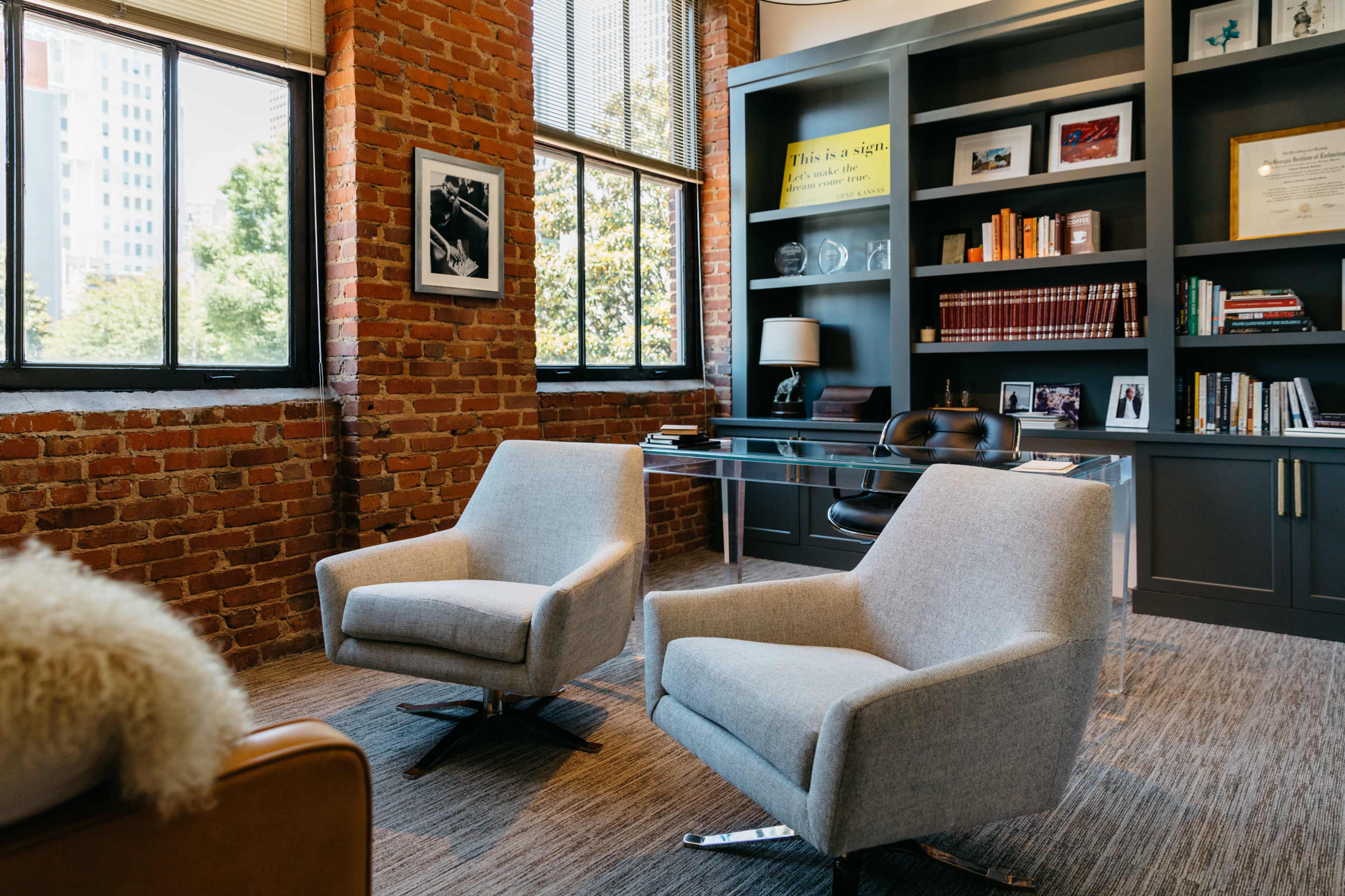 Stylish Exposed Brick Office Image in Downtown Atlanta, Atlanta, GA
