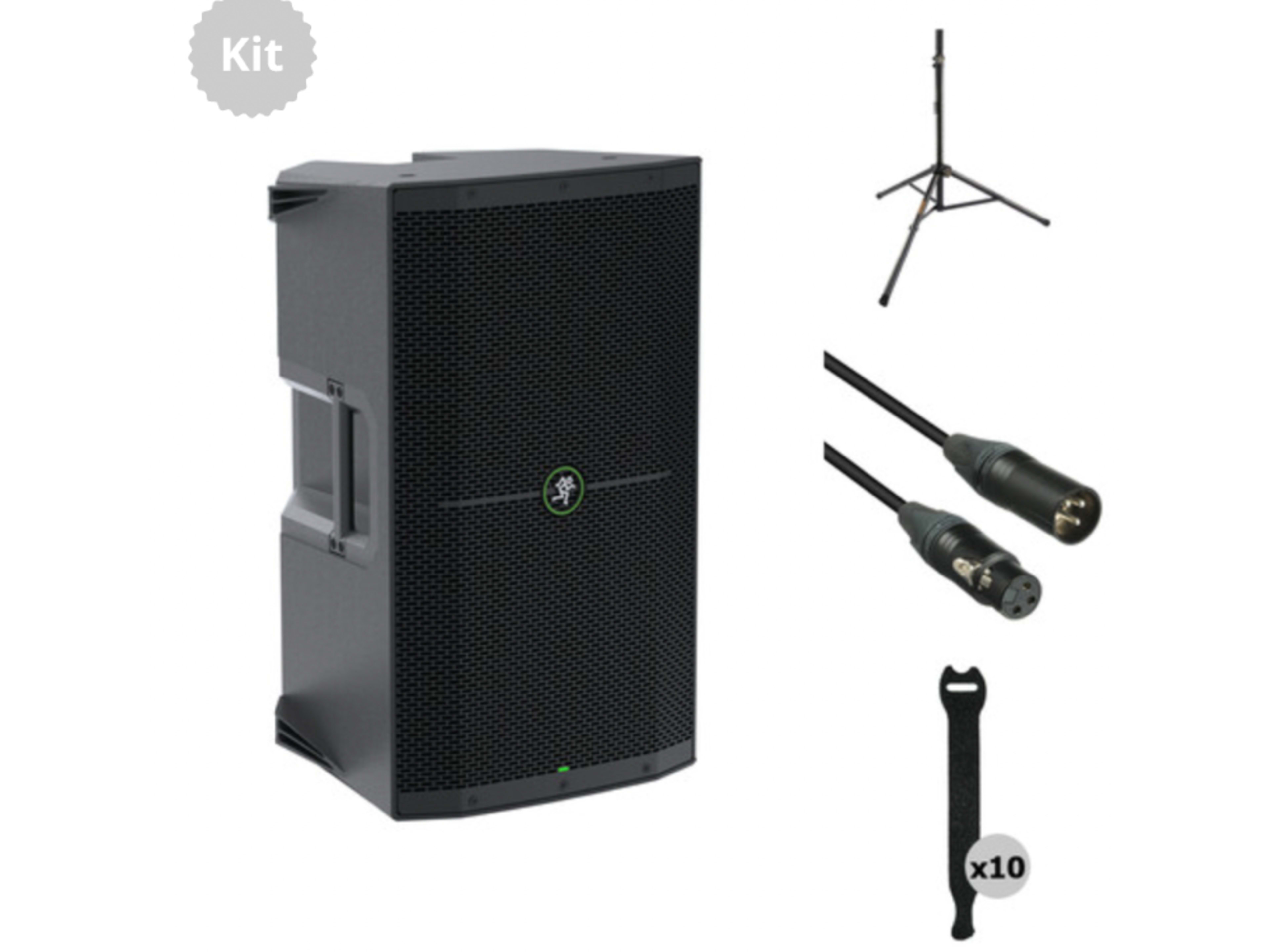 Mackie Thump212 Powered PA Speaker Kit with Stand 