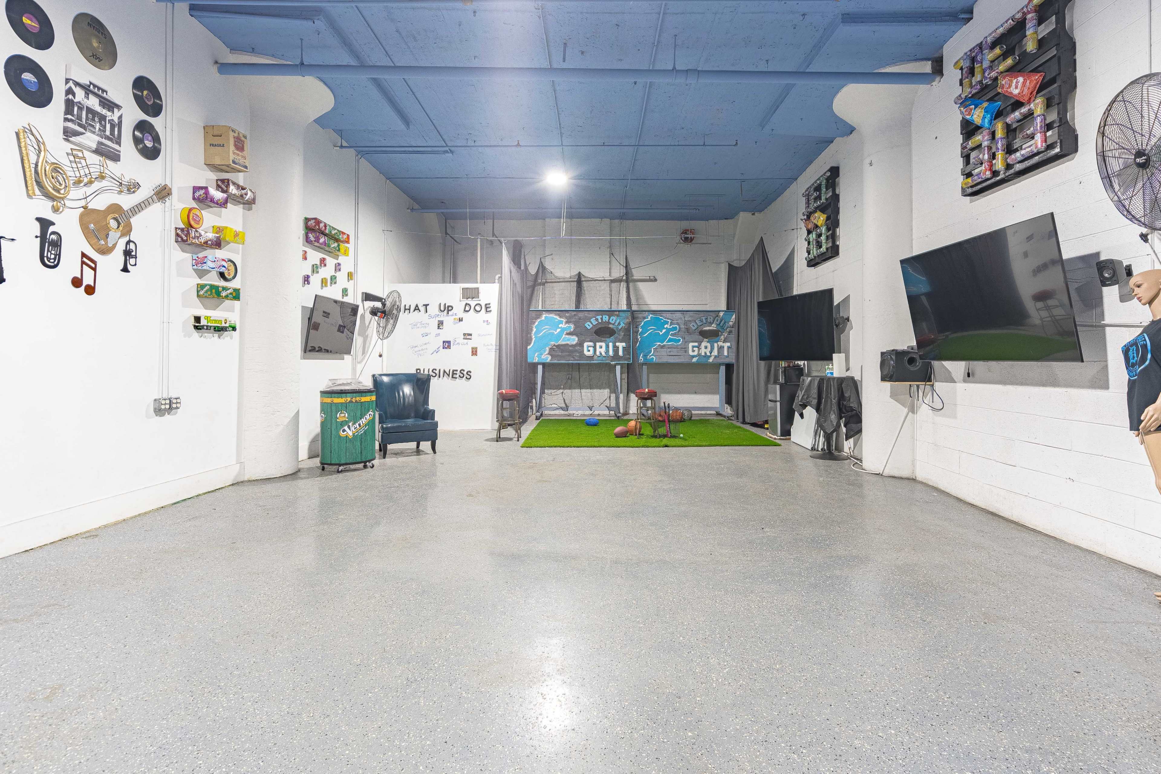 Loft Studio in the Back of the Whatupdoe Store Front. Image in Russell Industrial, Detroit, MI